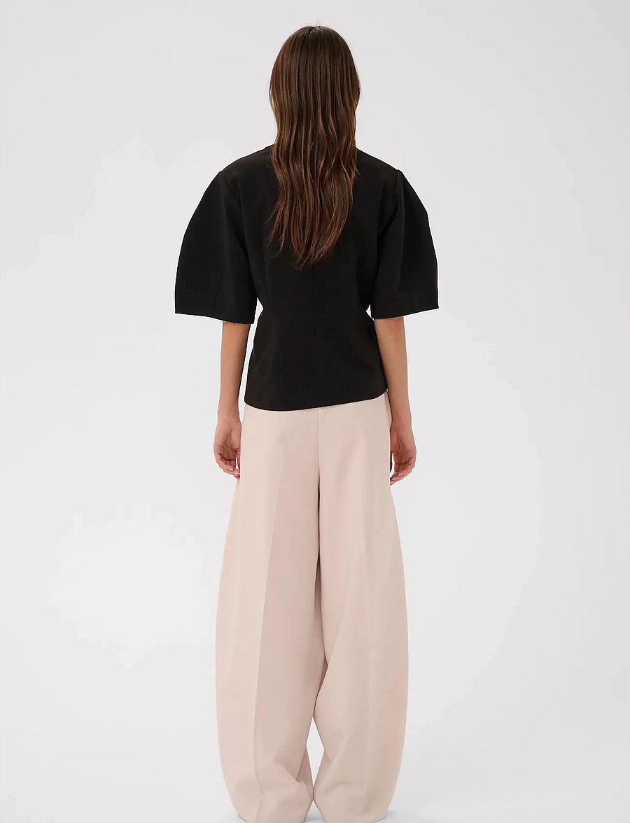 InWear - CHAYCEIW TOP - blūzes ar īsām piedurknēm - black - 3