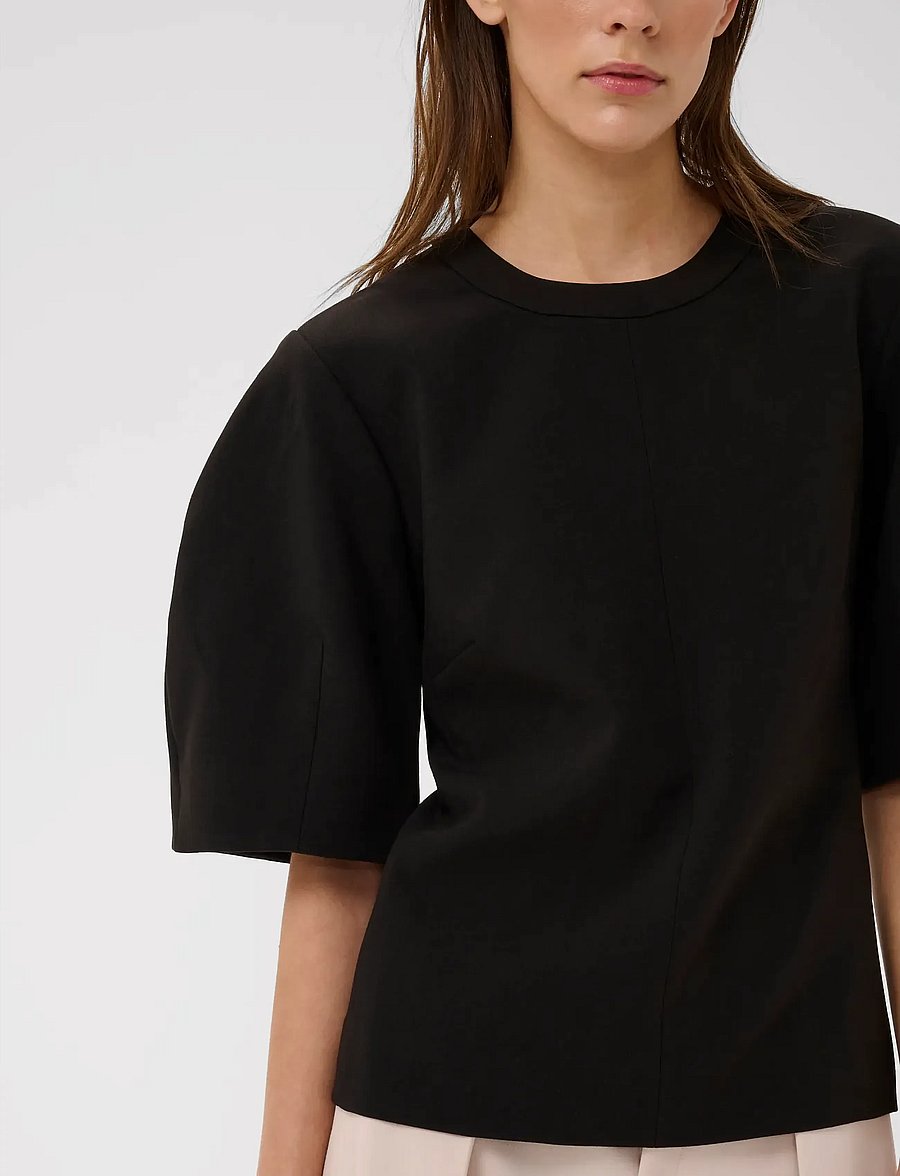 InWear - CHAYCEIW TOP - blūzes ar īsām piedurknēm - black - 5