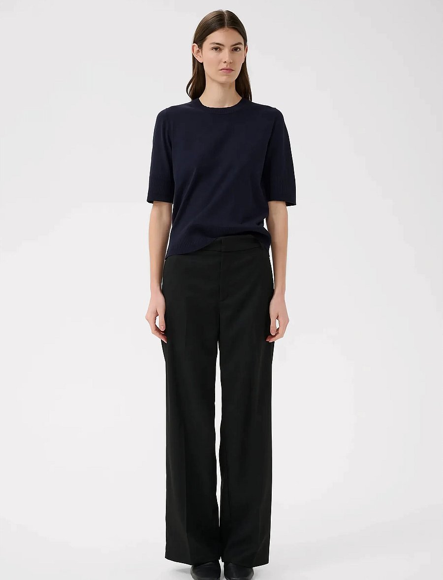InWear - CADIEIW CORE PANT - laia säärega püksid - black - 4