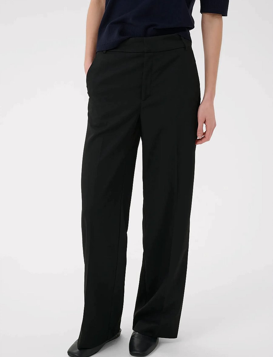 InWear - CADIEIW CORE PANT - laia säärega püksid - black - 5