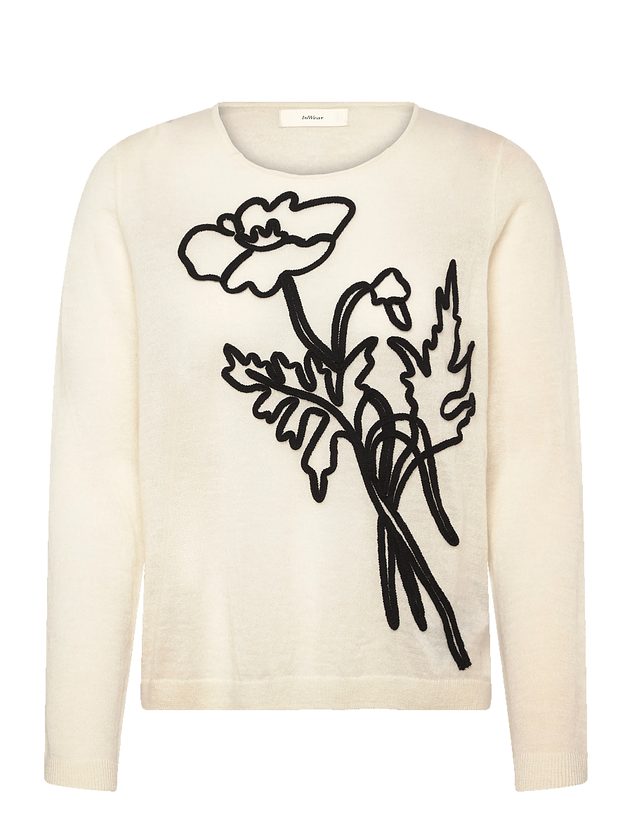 InWear - MEERIIW PULLOVER - kampsunid - haze melange/black - 1