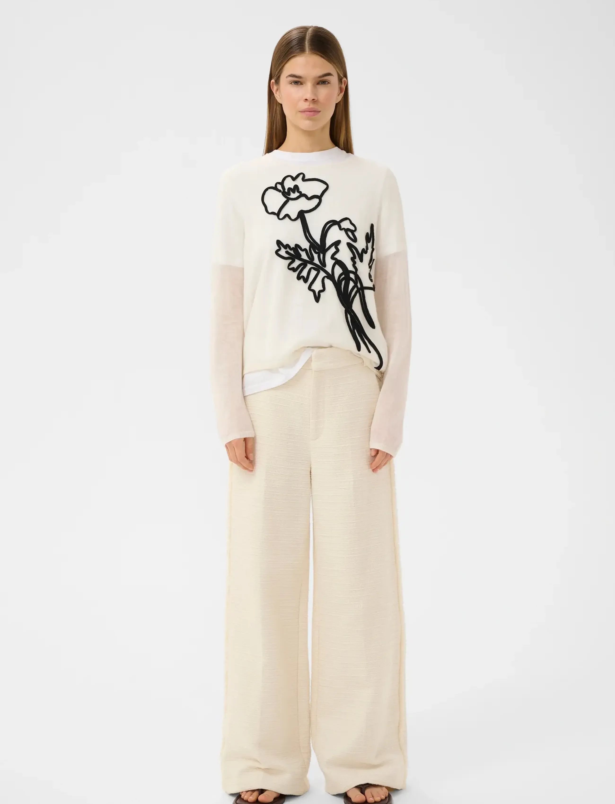 InWear - MEERIIW PULLOVER - gebreide truien - haze melange/black - 3