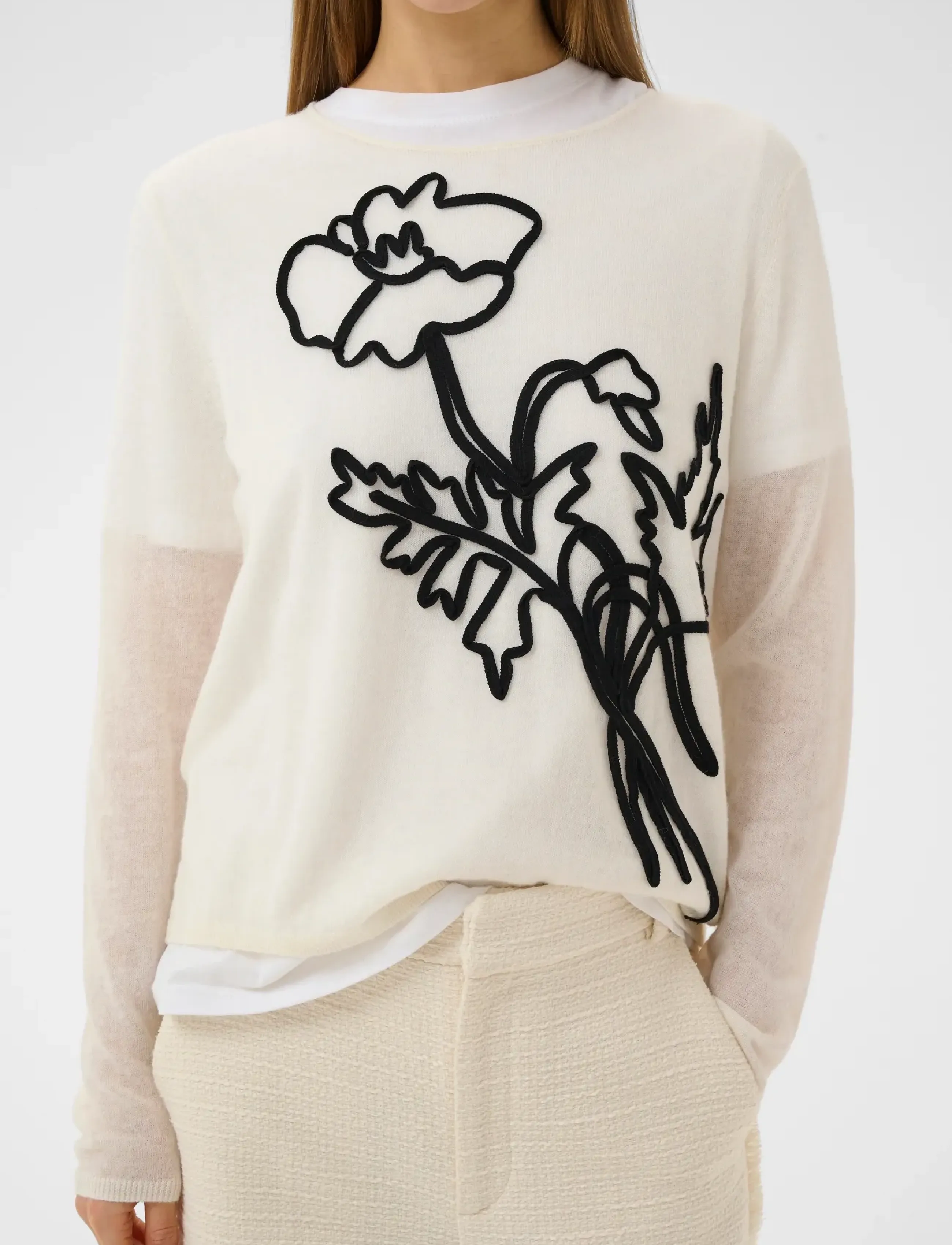 InWear - MEERIIW PULLOVER - gebreide truien - haze melange/black - 5