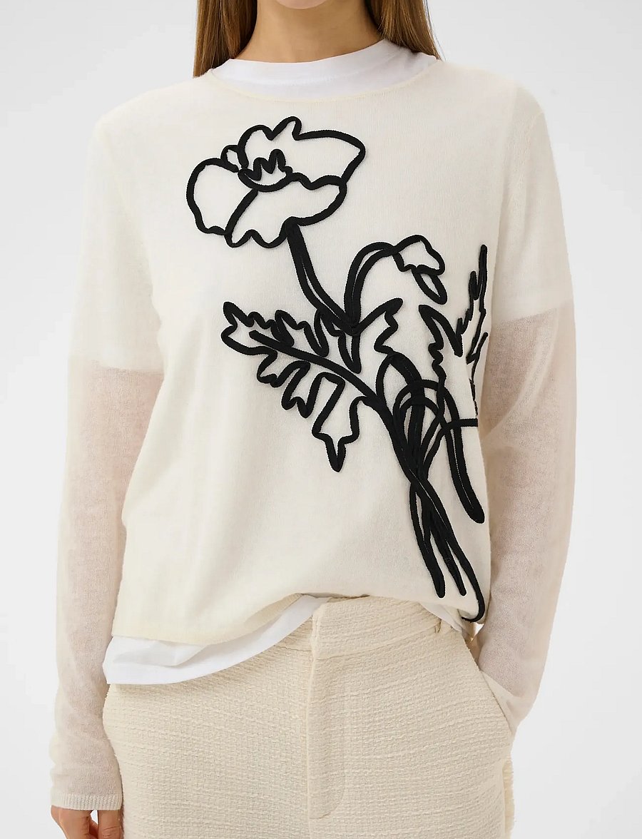 InWear - MEERIIW PULLOVER - kampsunid - haze melange/black - 5