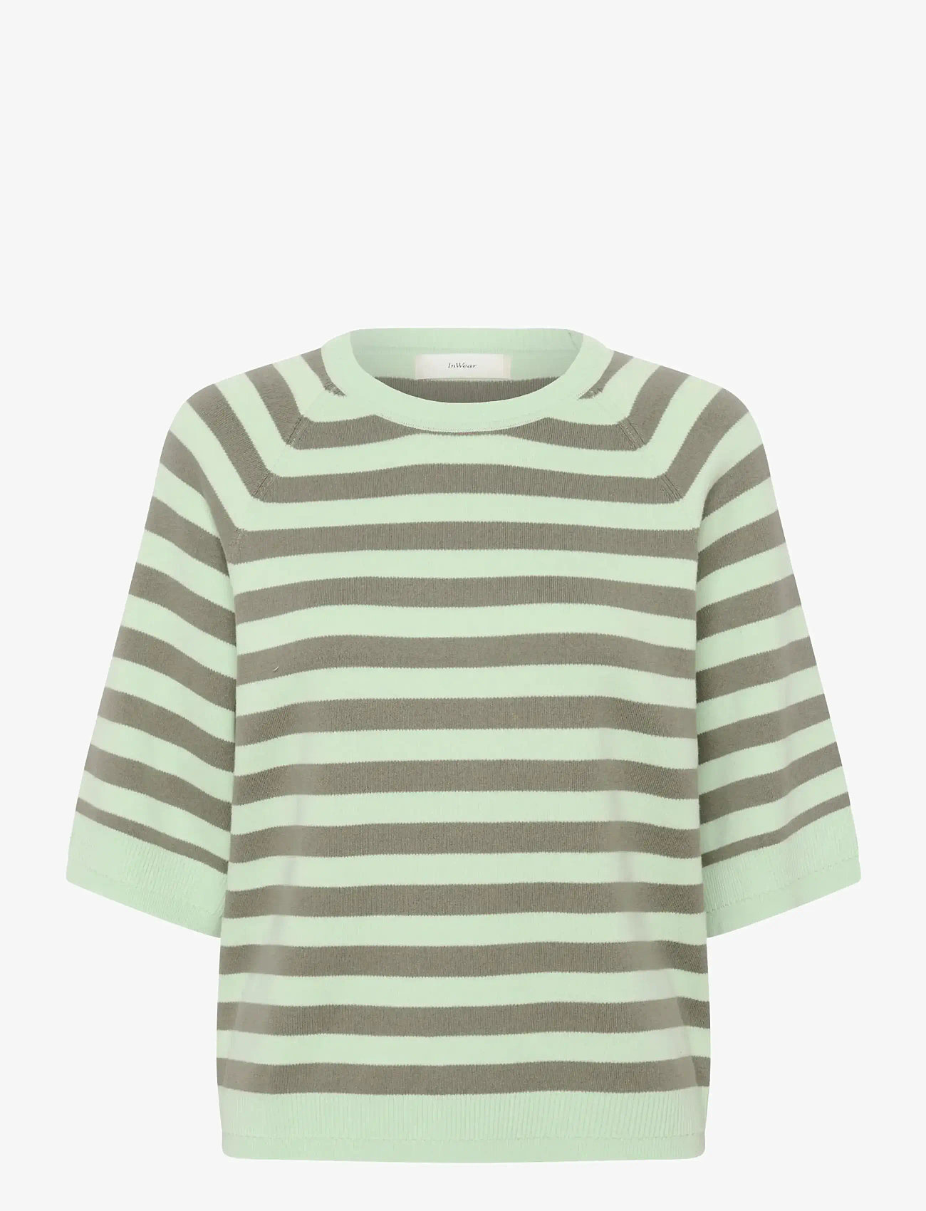 InWear - MADIEIW TEE - striktrøjer - spray/mulled basil stripe - 1