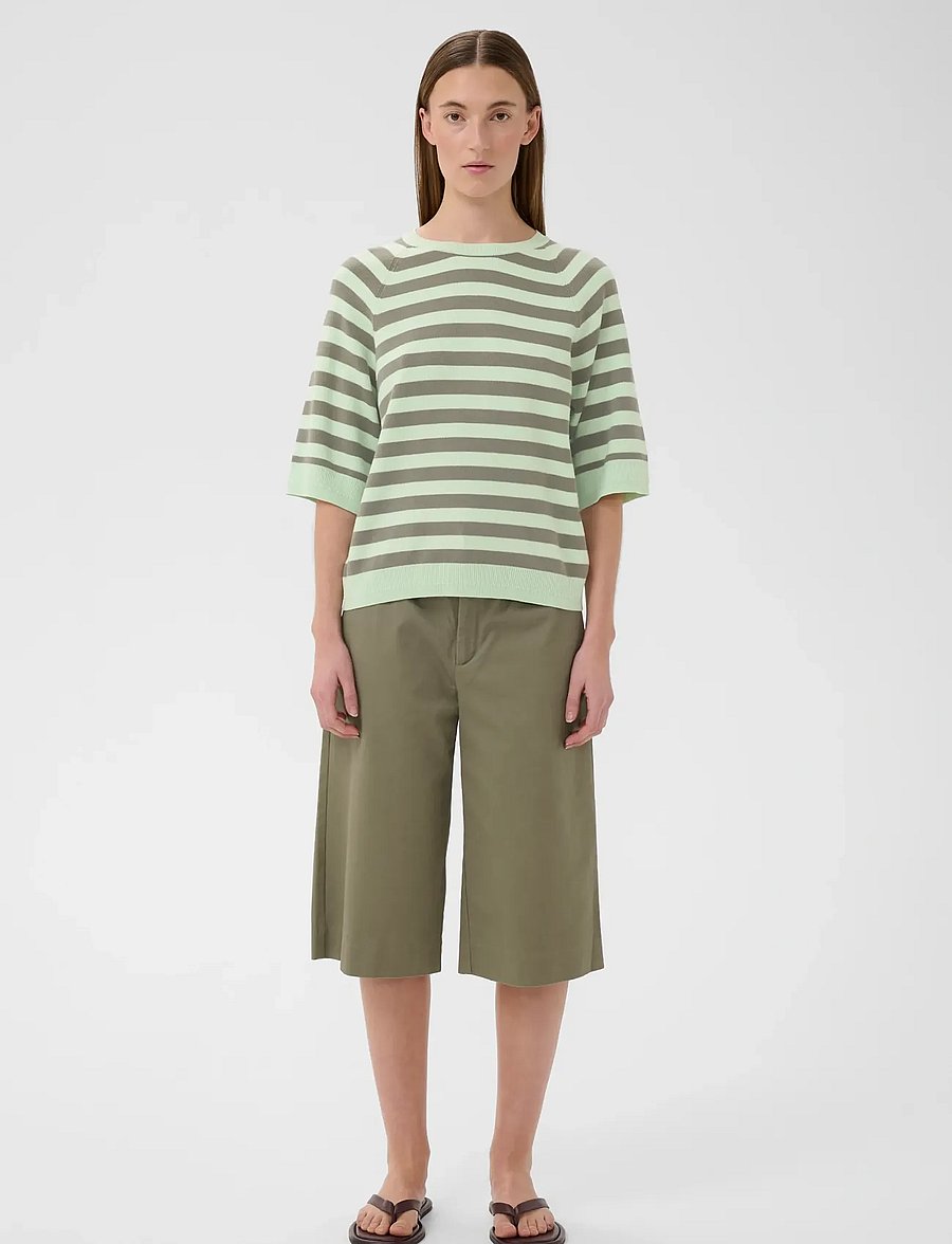 InWear - MADIEIW TEE - striktrøjer - spray/mulled basil stripe - 3
