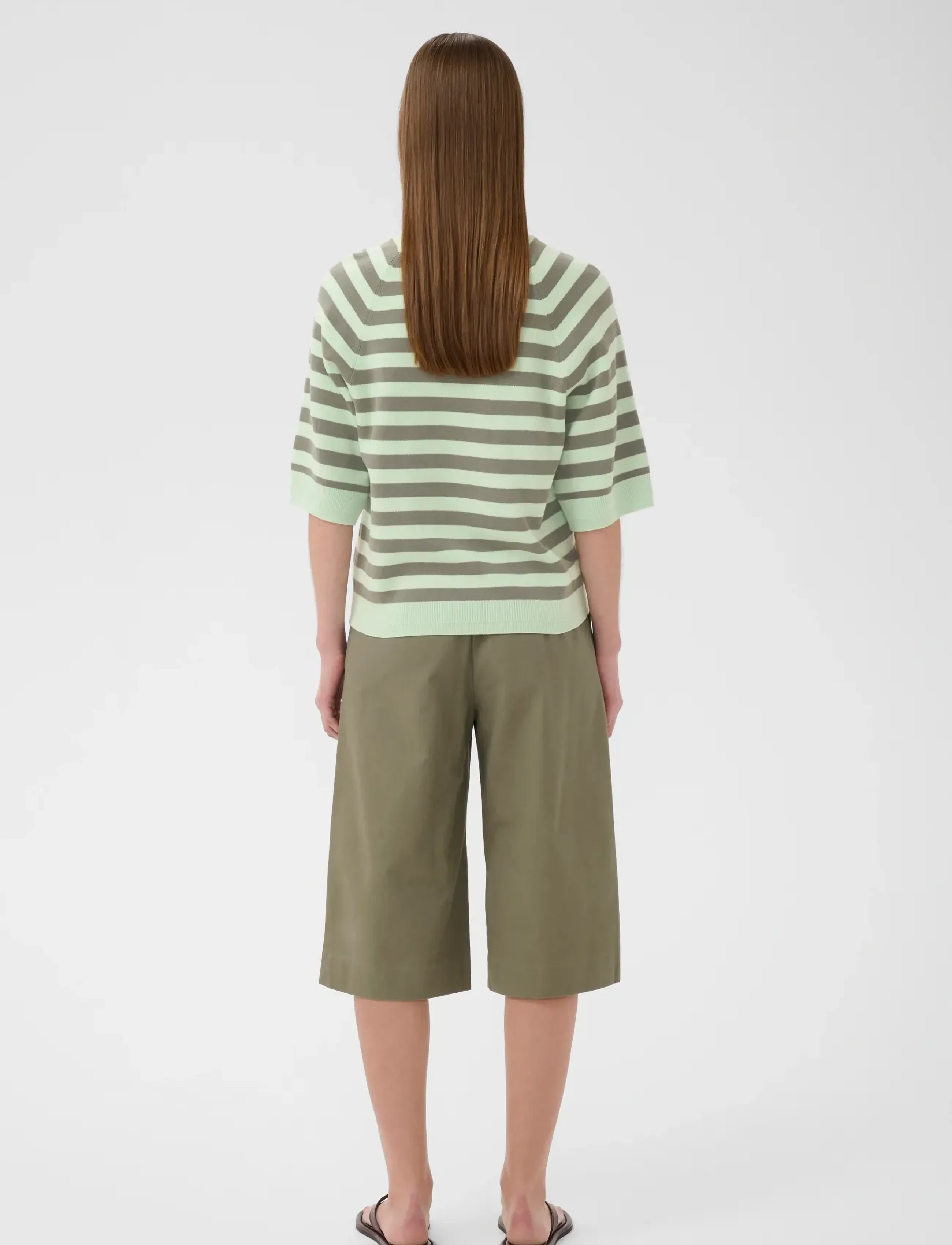 InWear - MADIEIW TEE - jumpers - spray/mulled basil stripe - 4