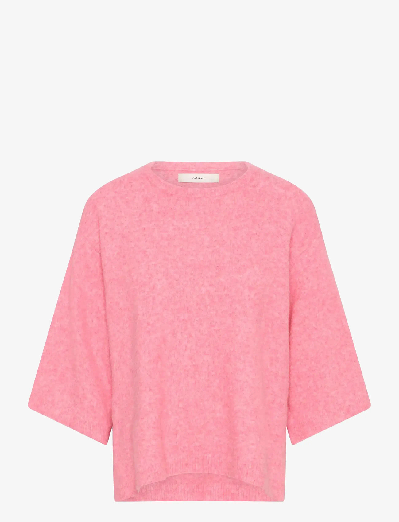 InWear - GUNIIW TEE - striktrøjer - pink carnation melange - 1