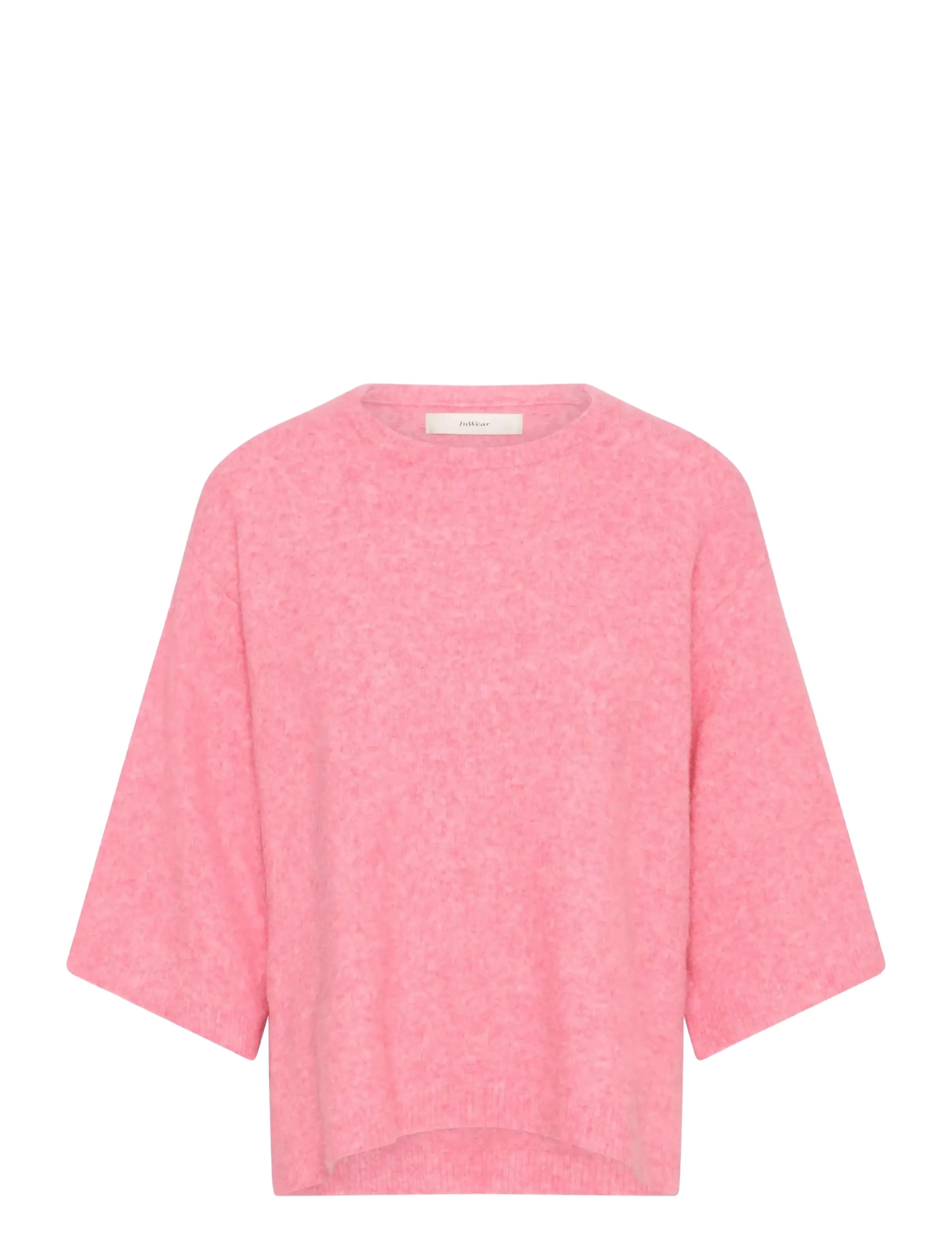 InWear GUNIIW TEE - Riided - PINK CARNATION MELANGE / pink/rose