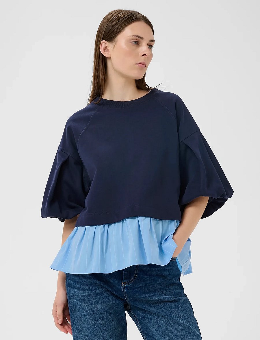 InWear - DESSYIW TOP - sweatshirts - open air pinstripe - 0