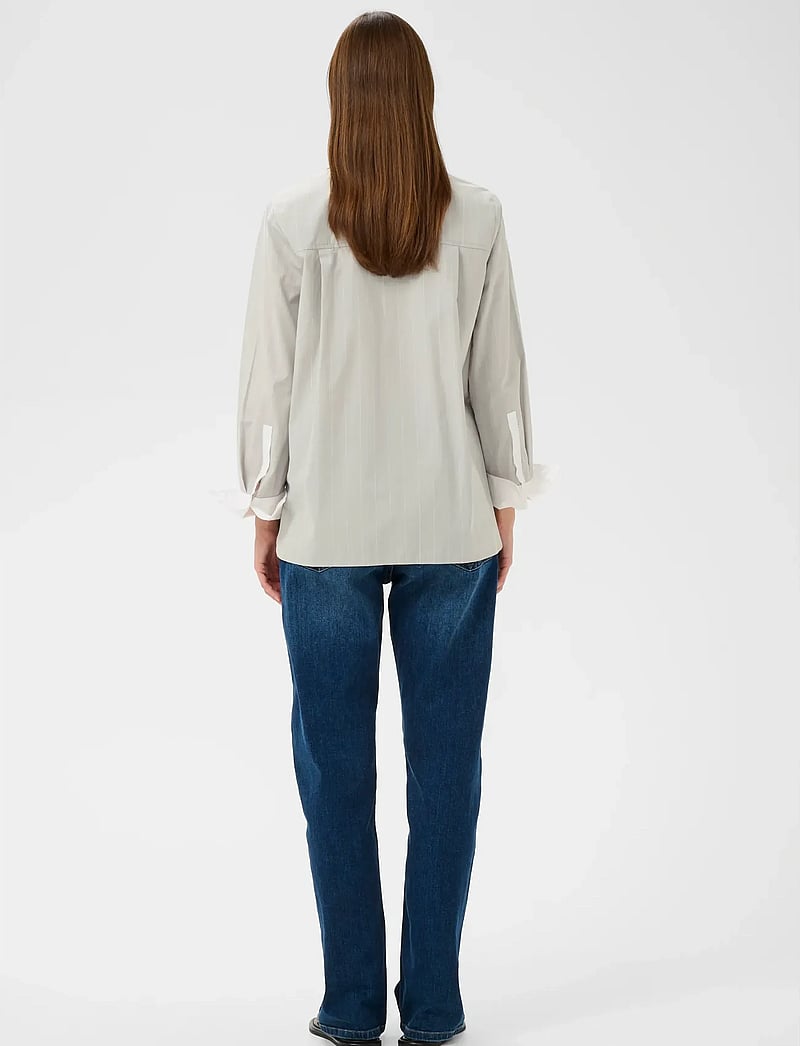 InWear - DESSYIW SHIRT - long-sleeved shirts - chateau grey pinstripe - 4