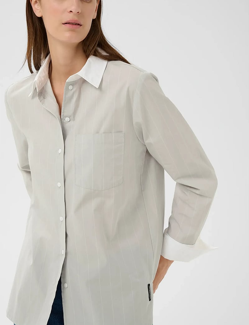 InWear - DESSYIW SHIRT - long-sleeved shirts - chateau grey pinstripe - 5