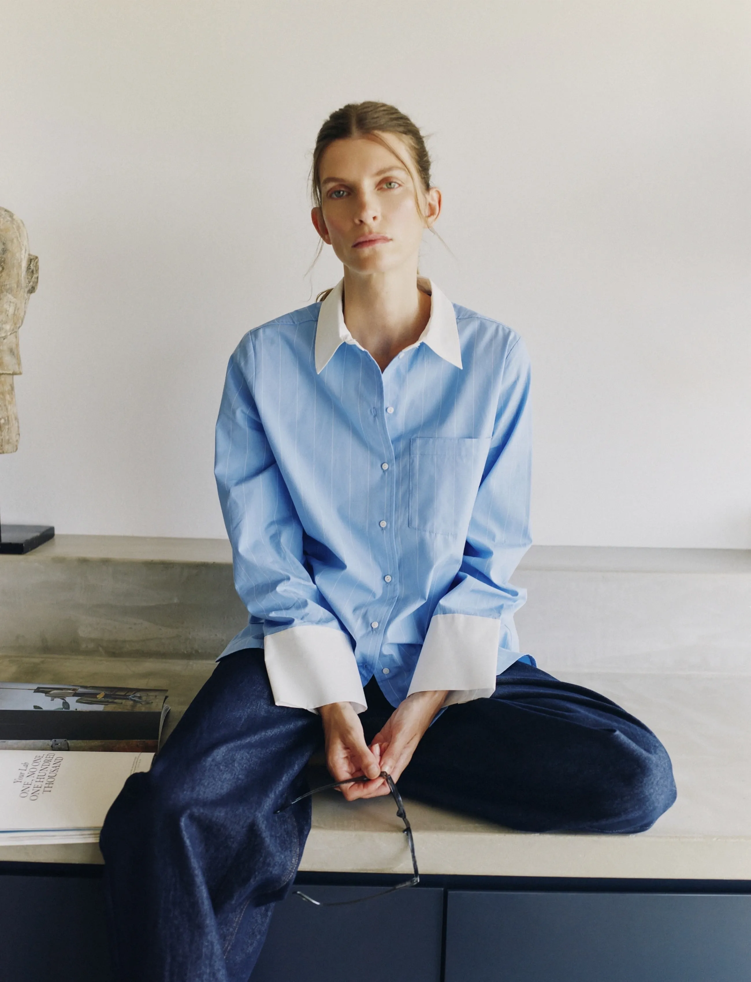 InWear DESSYIW SHIRT - Chemises à manches longues - OPEN AIR PINSTRIPE / blue