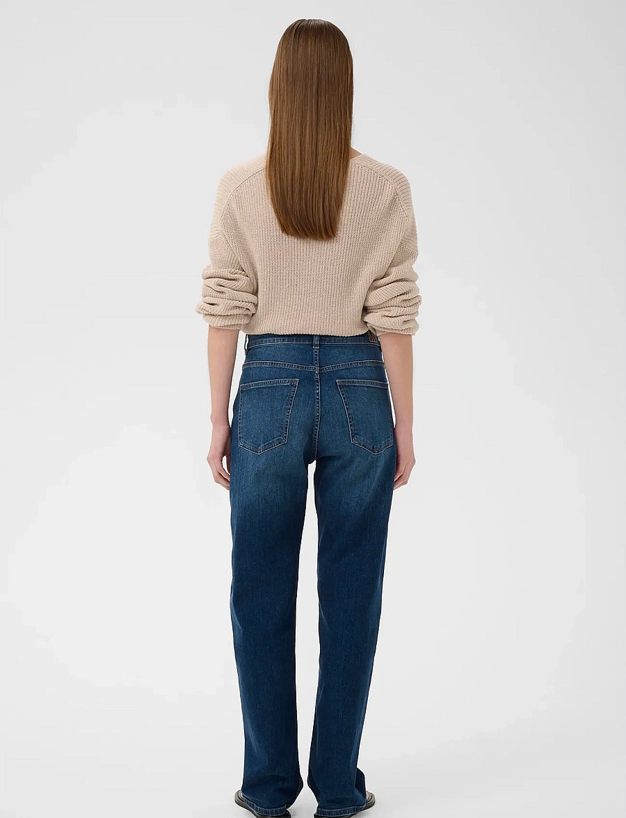 InWear - DARLINAIW CORE STRAIGHT JEANS - boyfriend-teksad - washed medium blue denim - 4
