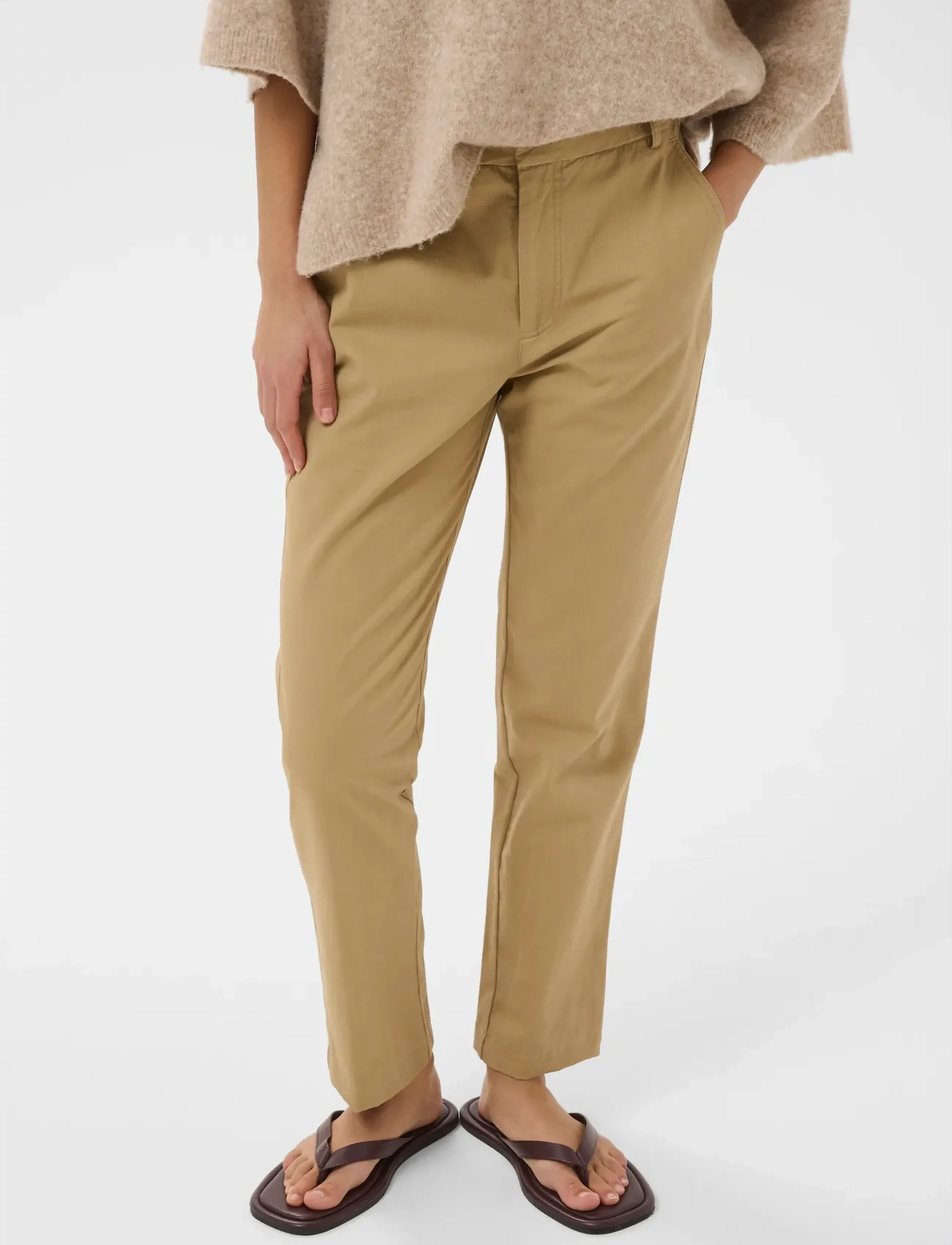 InWear DIAZIW NOLONA LONG PANT - Kläder - LATTE / brown