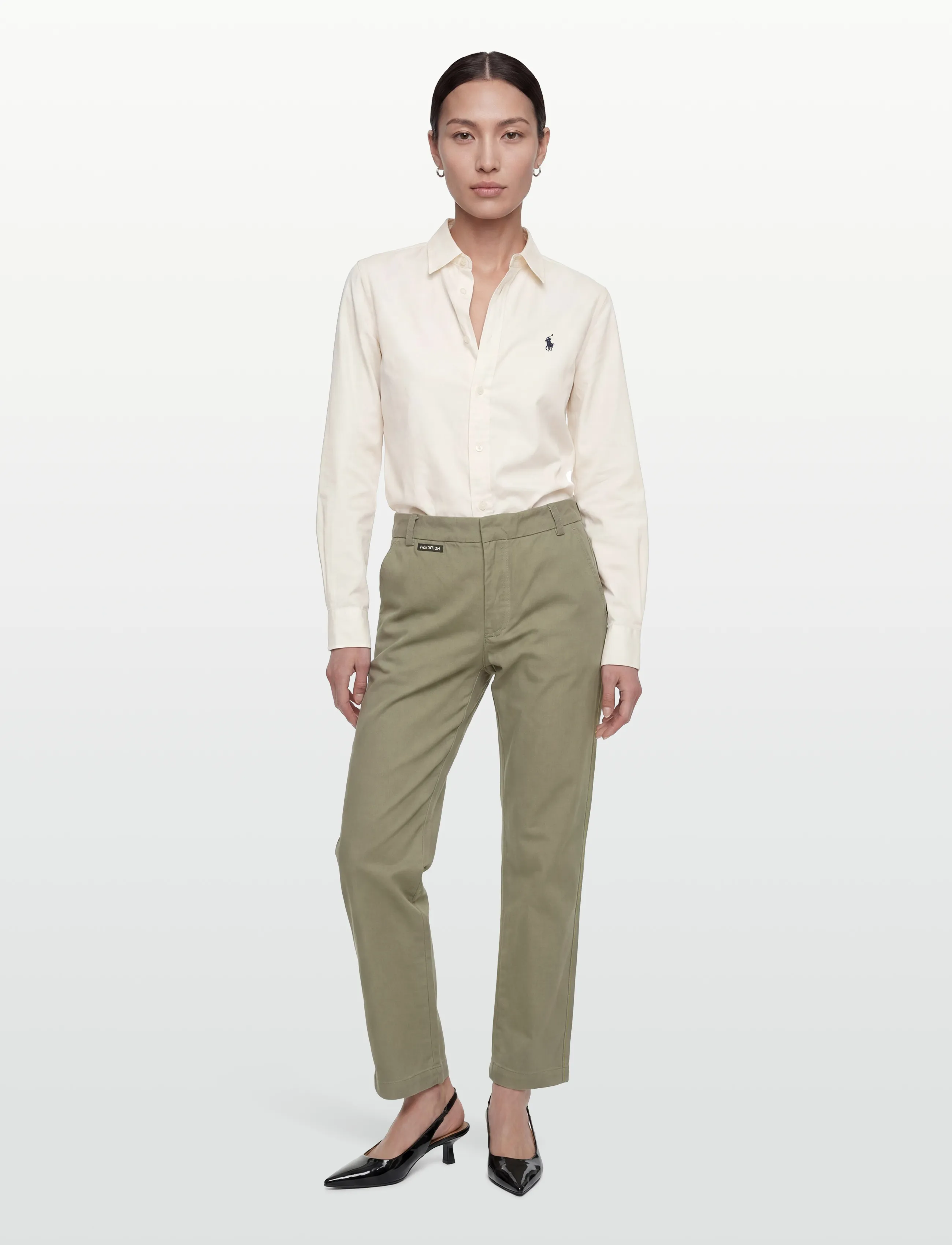 InWear DIAZIW NOLONA LONG PANT - App deal - MULLED BASIL / khaki/green