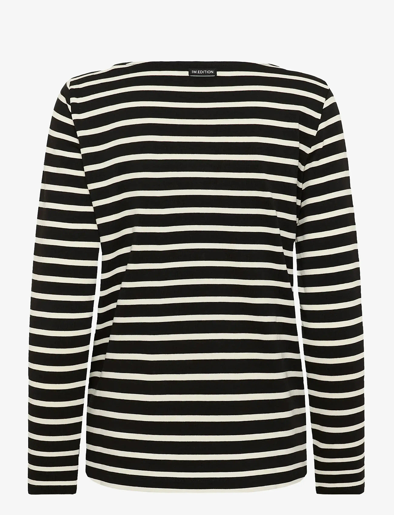 InWear - DELLAIW T-SHIRT - pikkade varrukatega alussärgid - black / whisper white stripe - 2