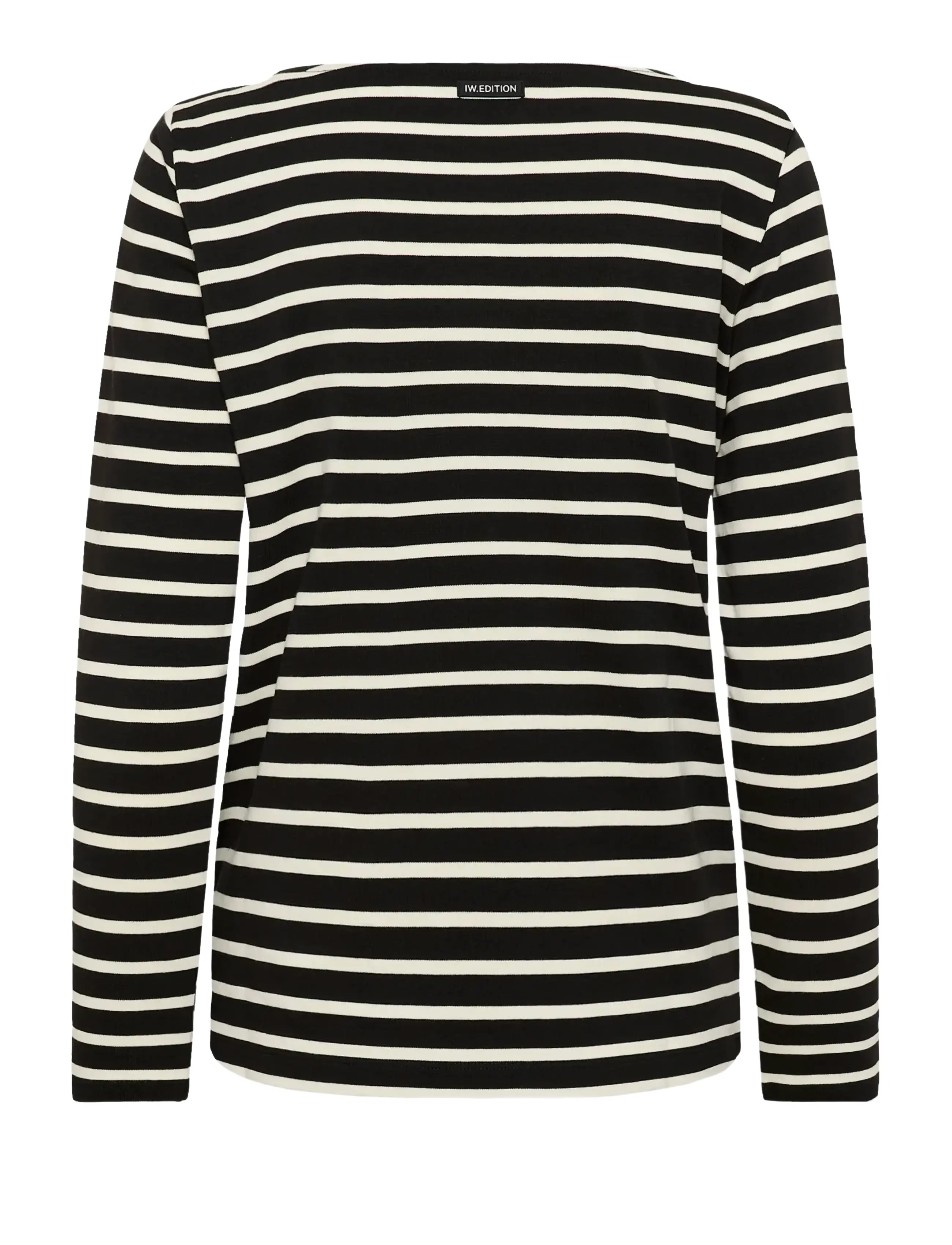 InWear - DELLAIW T-SHIRT - langærmede toppe - black / whisper white stripe - 2