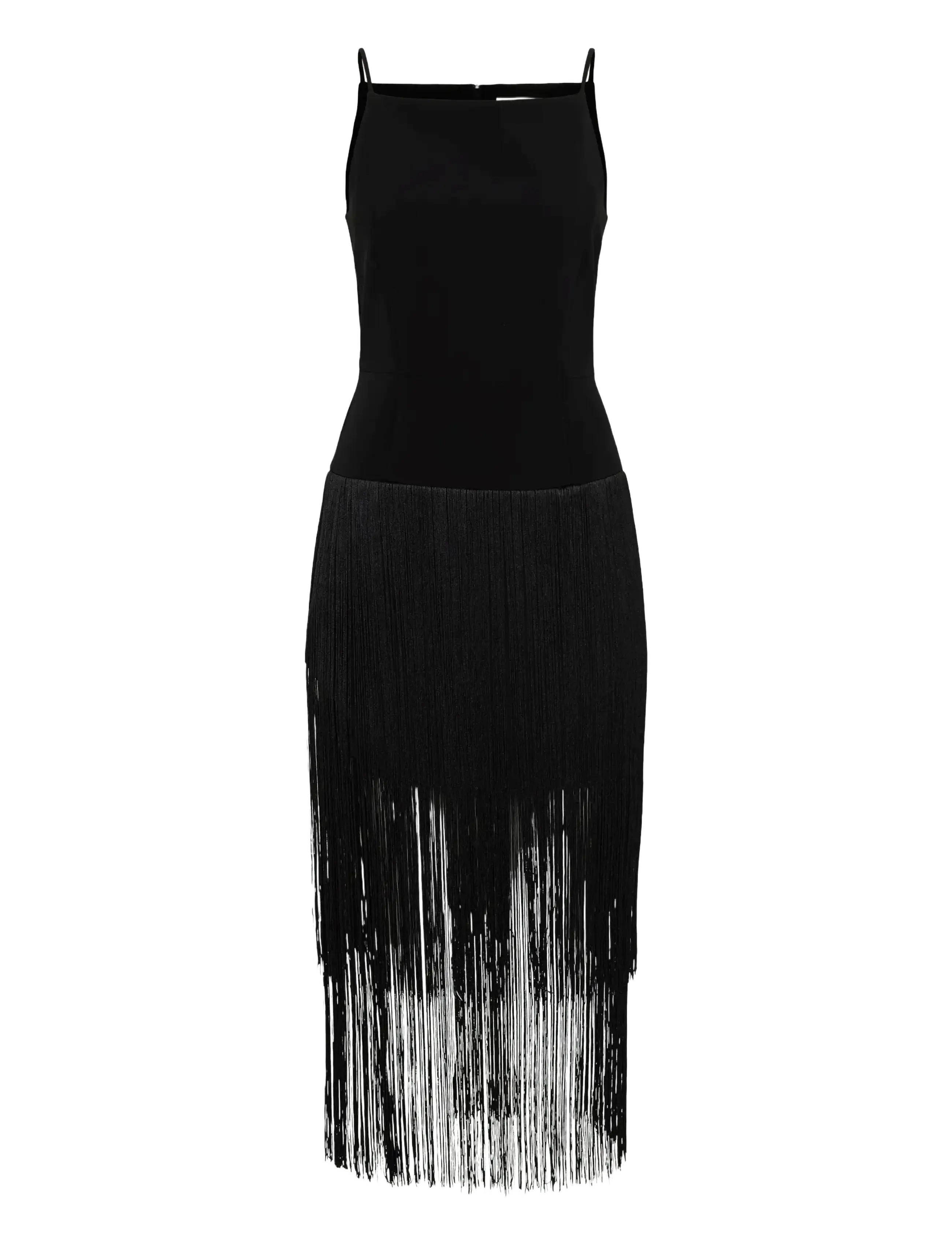 INWEAR Charleeneiw Fest Fringe Kleid Schwarz - 40 - Damen