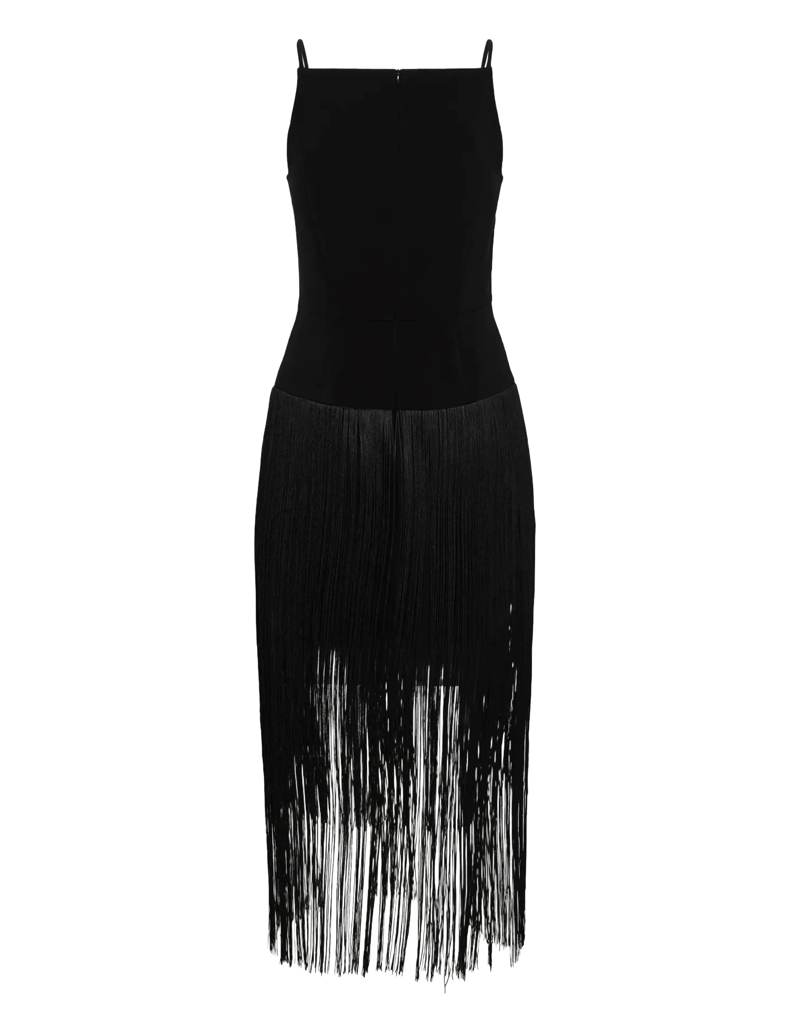 InWear - CHARLEENEIW FEST FRINGE DRESS - pidulikud kleidid - black - 2