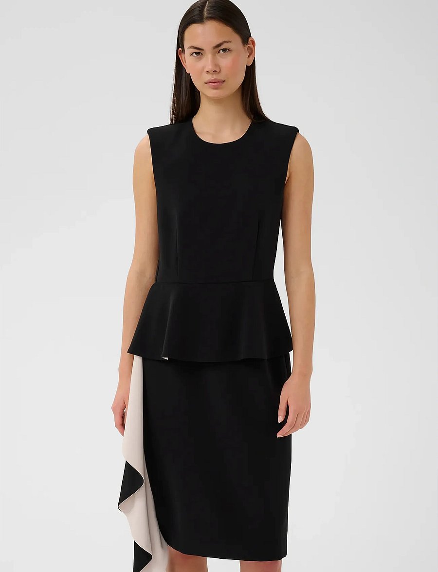 InWear - CHARLEENEIW FEST FLOUNCE DRESS - cocktail dresses - black - 0