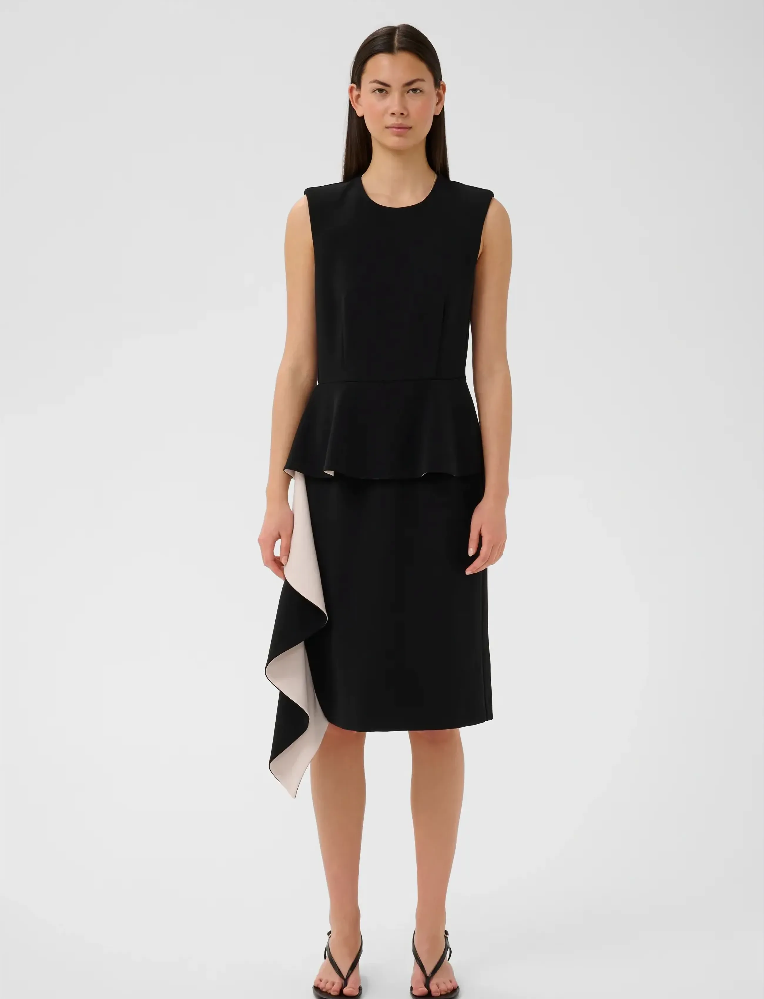 InWear - CHARLEENEIW FEST FLOUNCE DRESS - cocktail dresses - black - 3