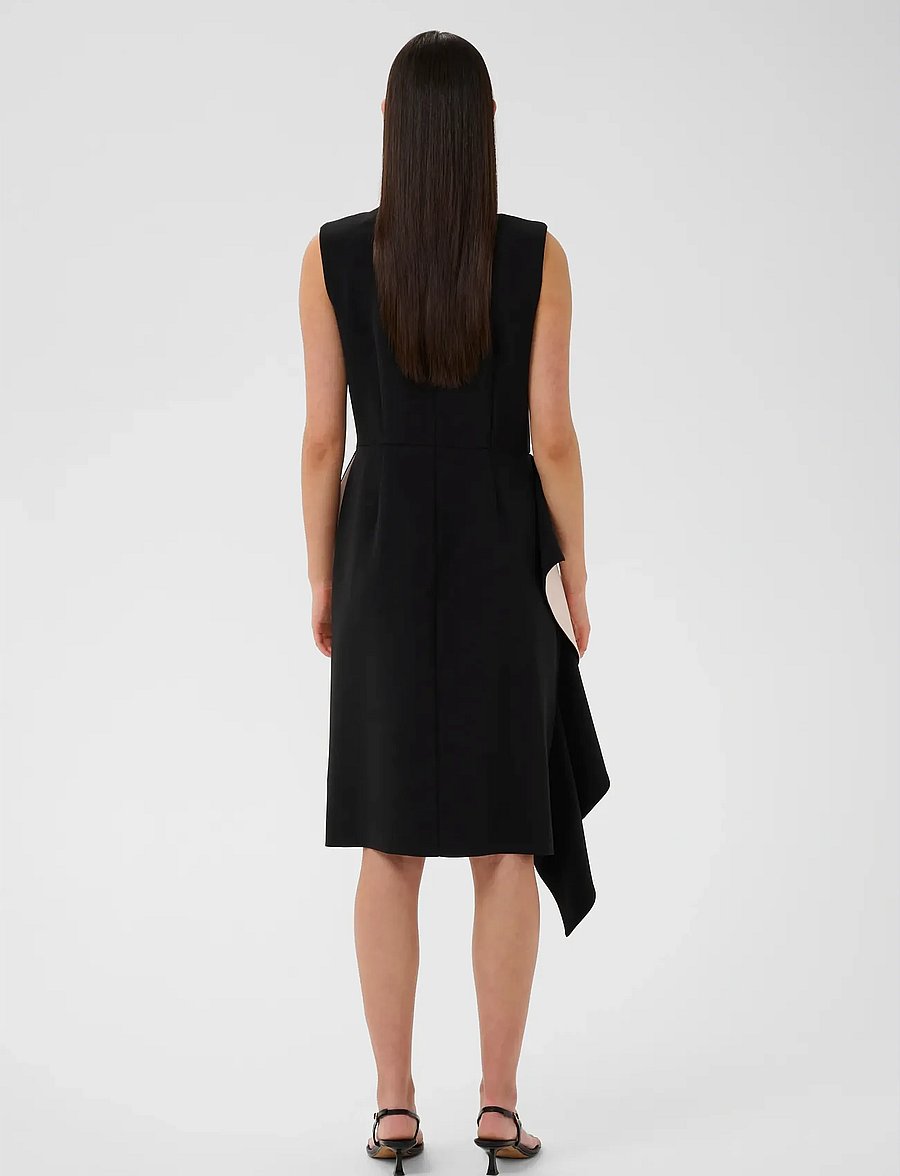 InWear - CHARLEENEIW FEST FLOUNCE DRESS - cocktail dresses - black - 4