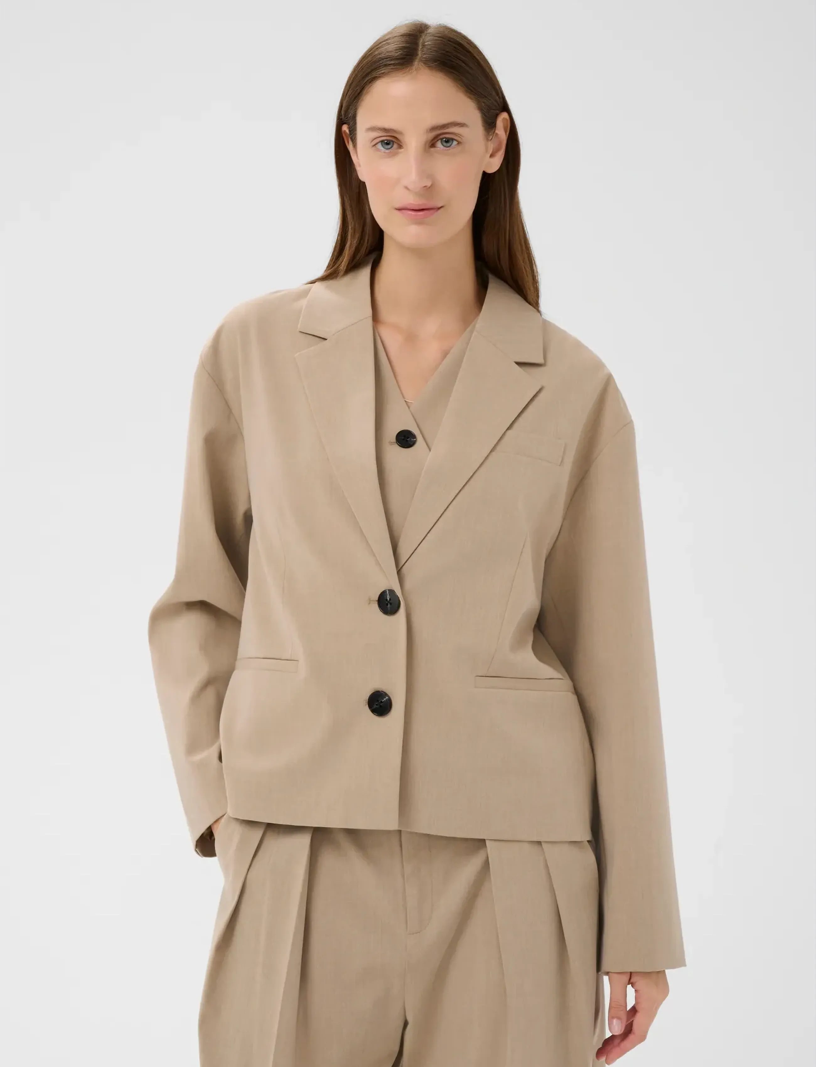 InWear CIERRAIW BLAZER - InWear - CORNSTALK MELANGE / beige