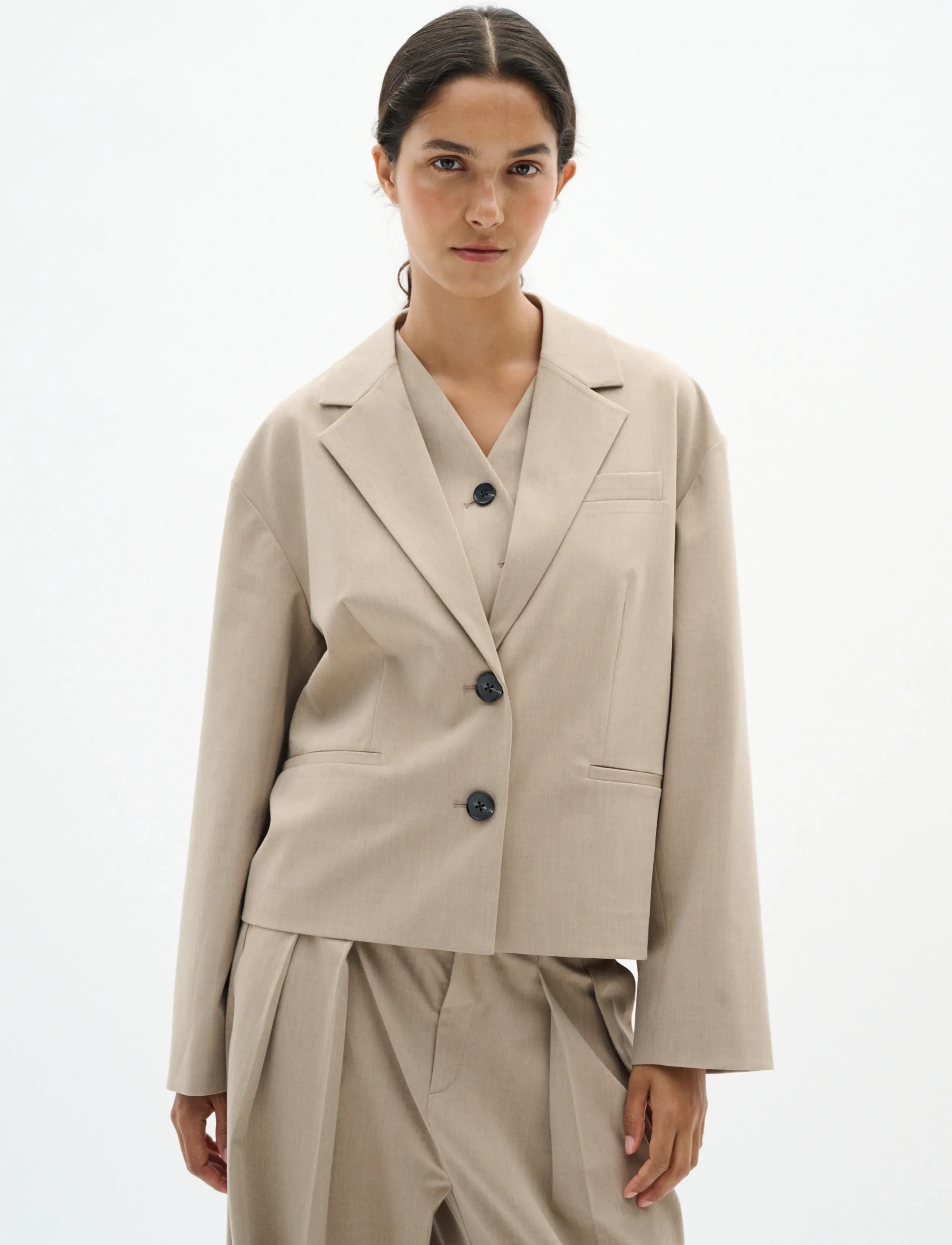 InWear - CIERRAIW BLAZER - Üherealised pintsakud - cornstalk melange - 3