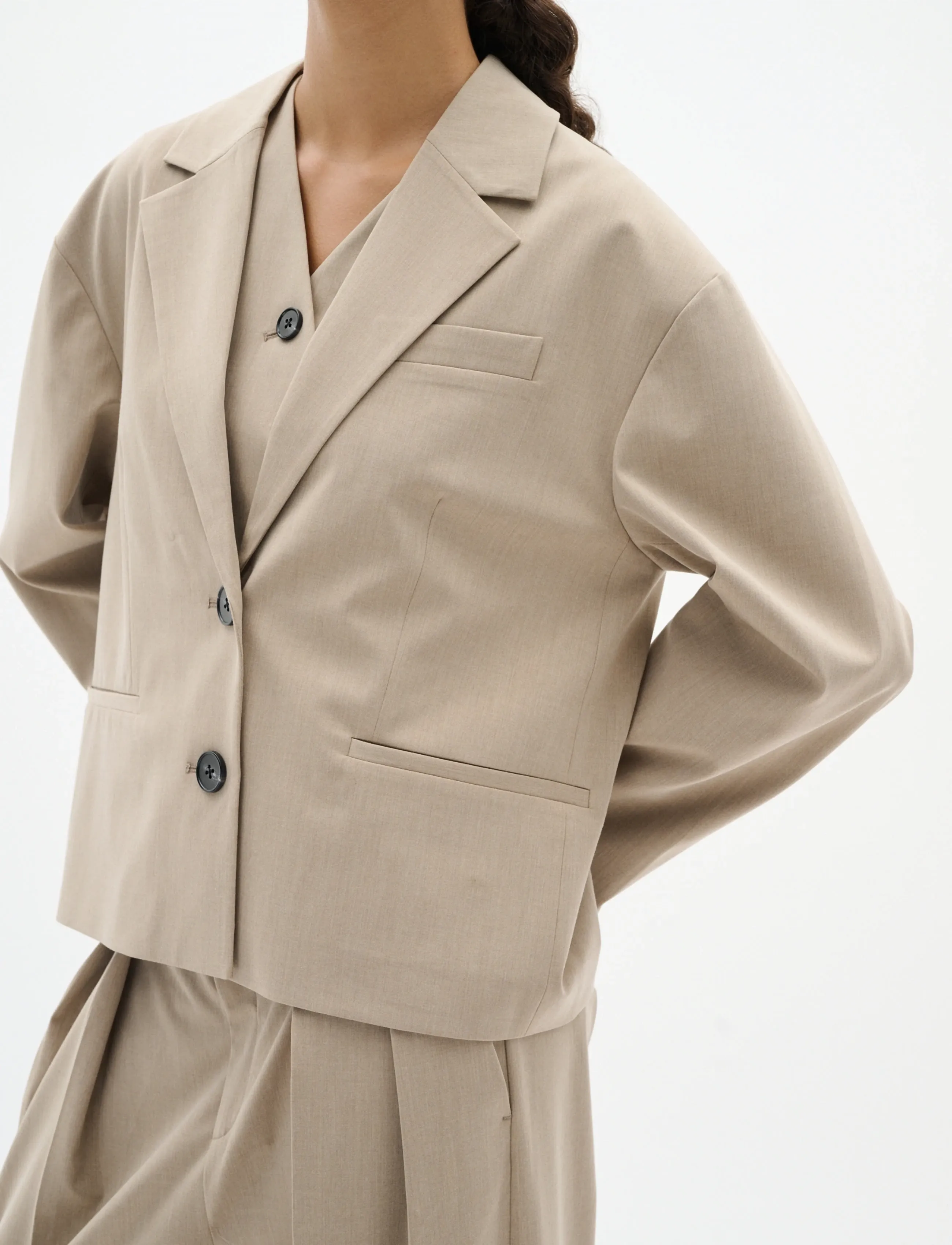 InWear - CIERRAIW BLAZER - Üherealised pintsakud - cornstalk melange - 4