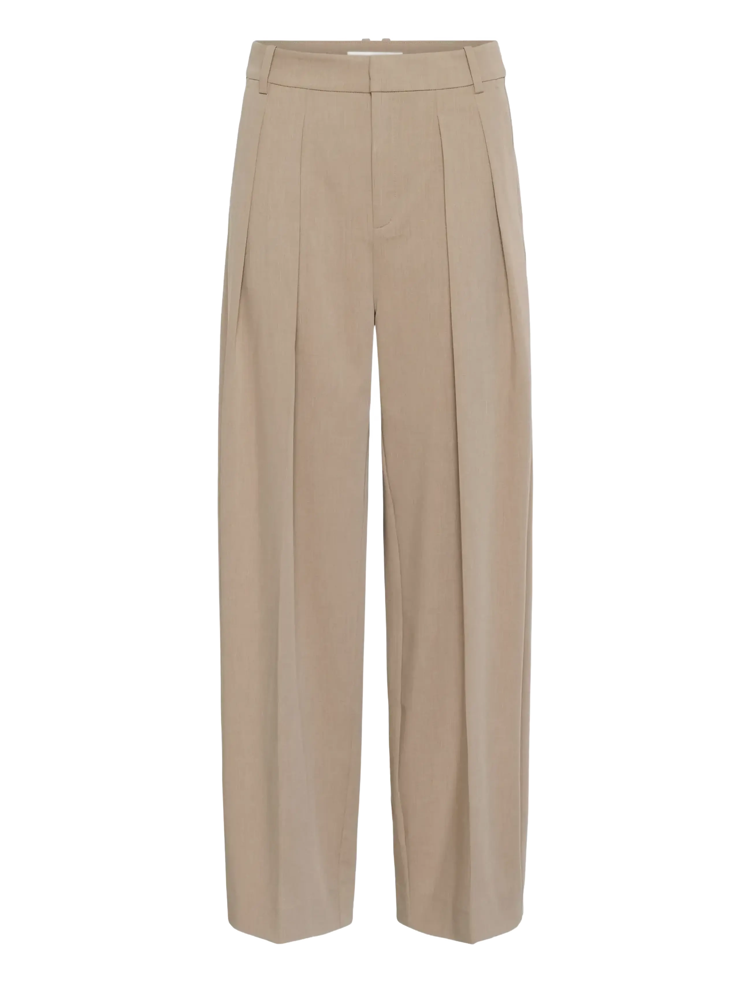 InWear CIERRAIW WIDE PANT - Vaatteet - CORNSTALK MELANGE / beige
