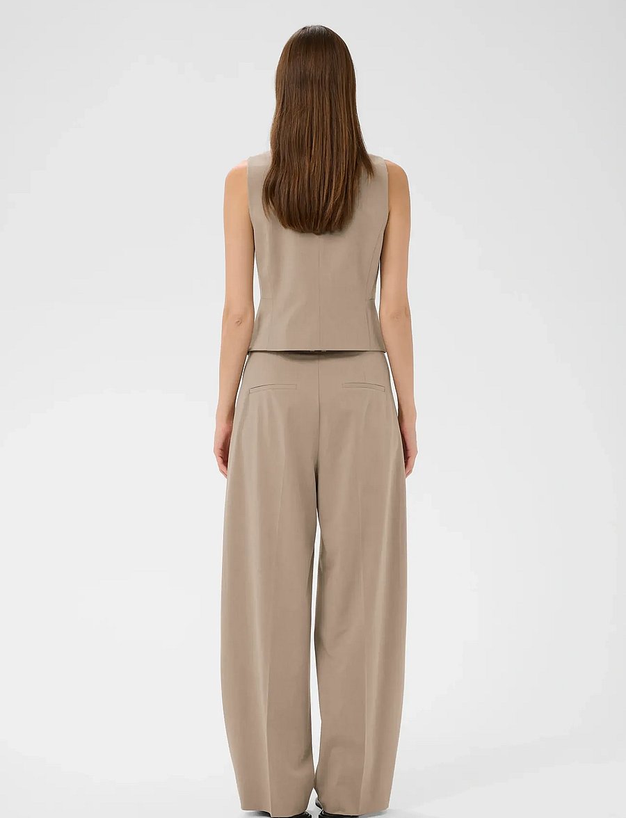 InWear - CIERRAIW WIDE PANT - konfirmation - cornstalk melange - 3