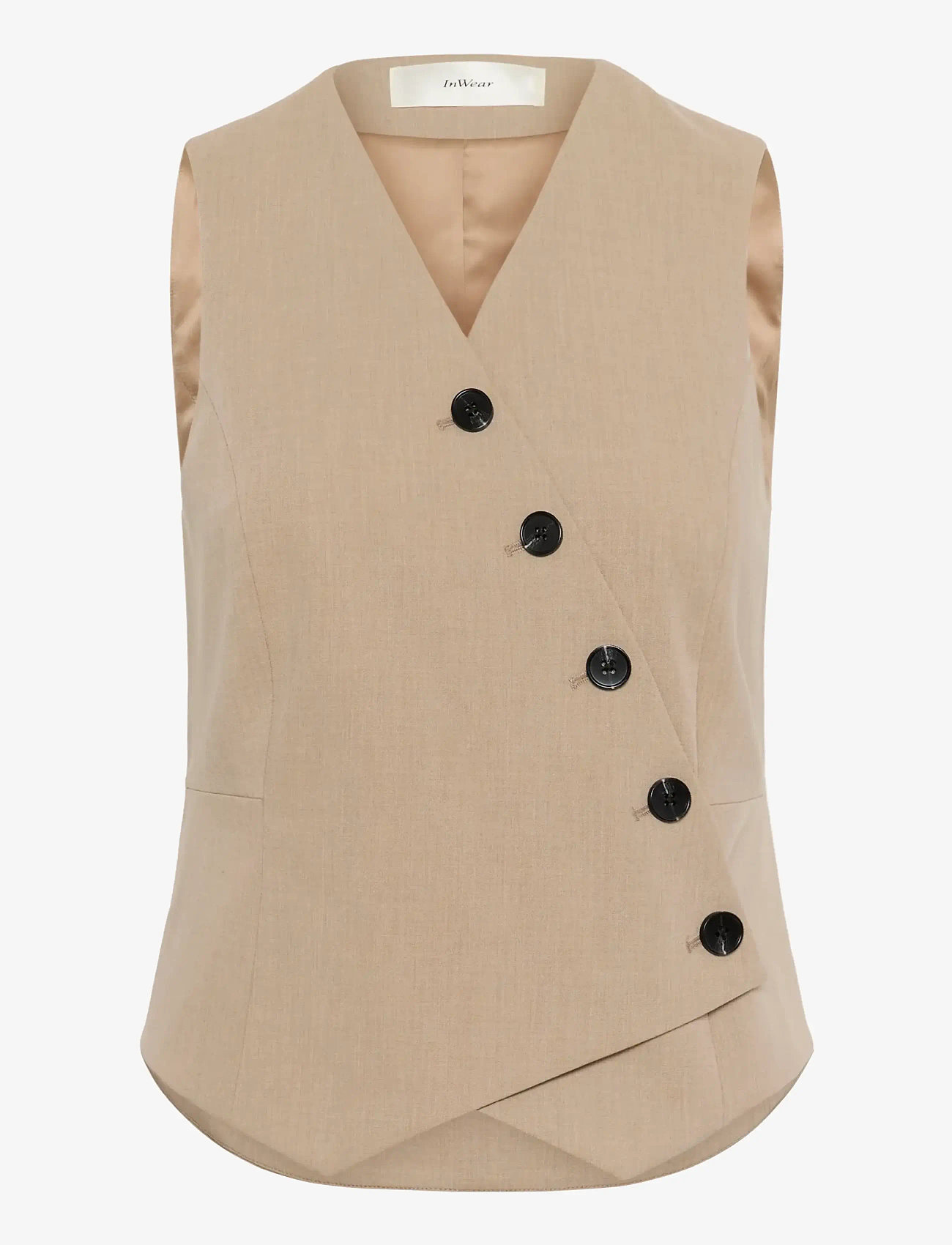 InWear - CIERRAIW WAISTCOAT - westen - cornstalk melange - 1