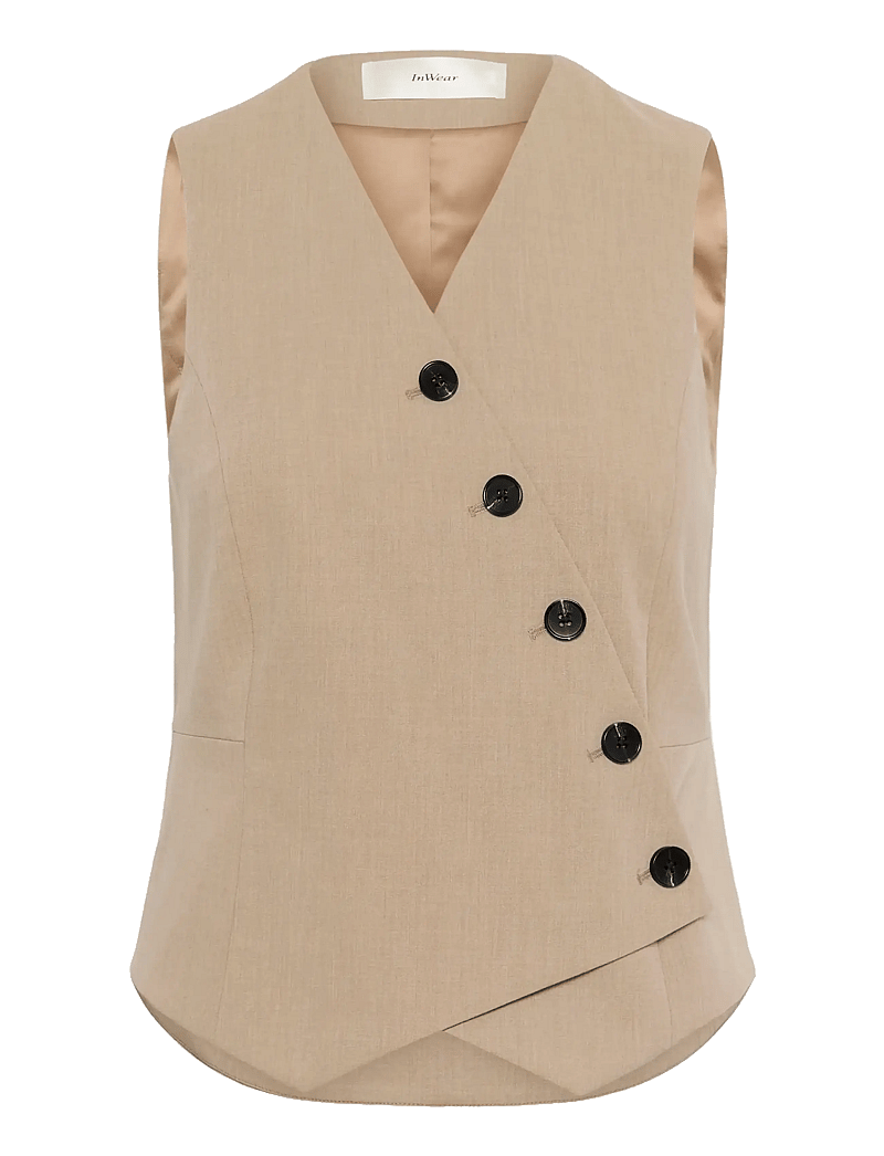 InWear - CIERRAIW WAISTCOAT - westen - cornstalk melange - 1