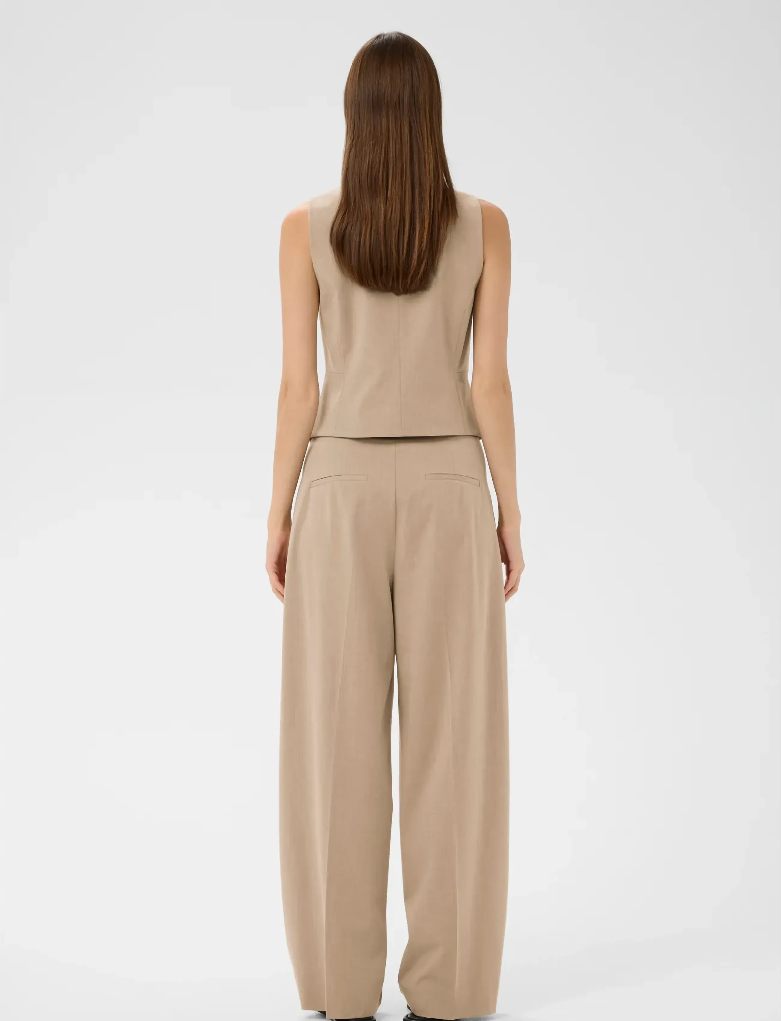 InWear - CIERRAIW WAISTCOAT - konfirmatsioon - cornstalk melange - 4
