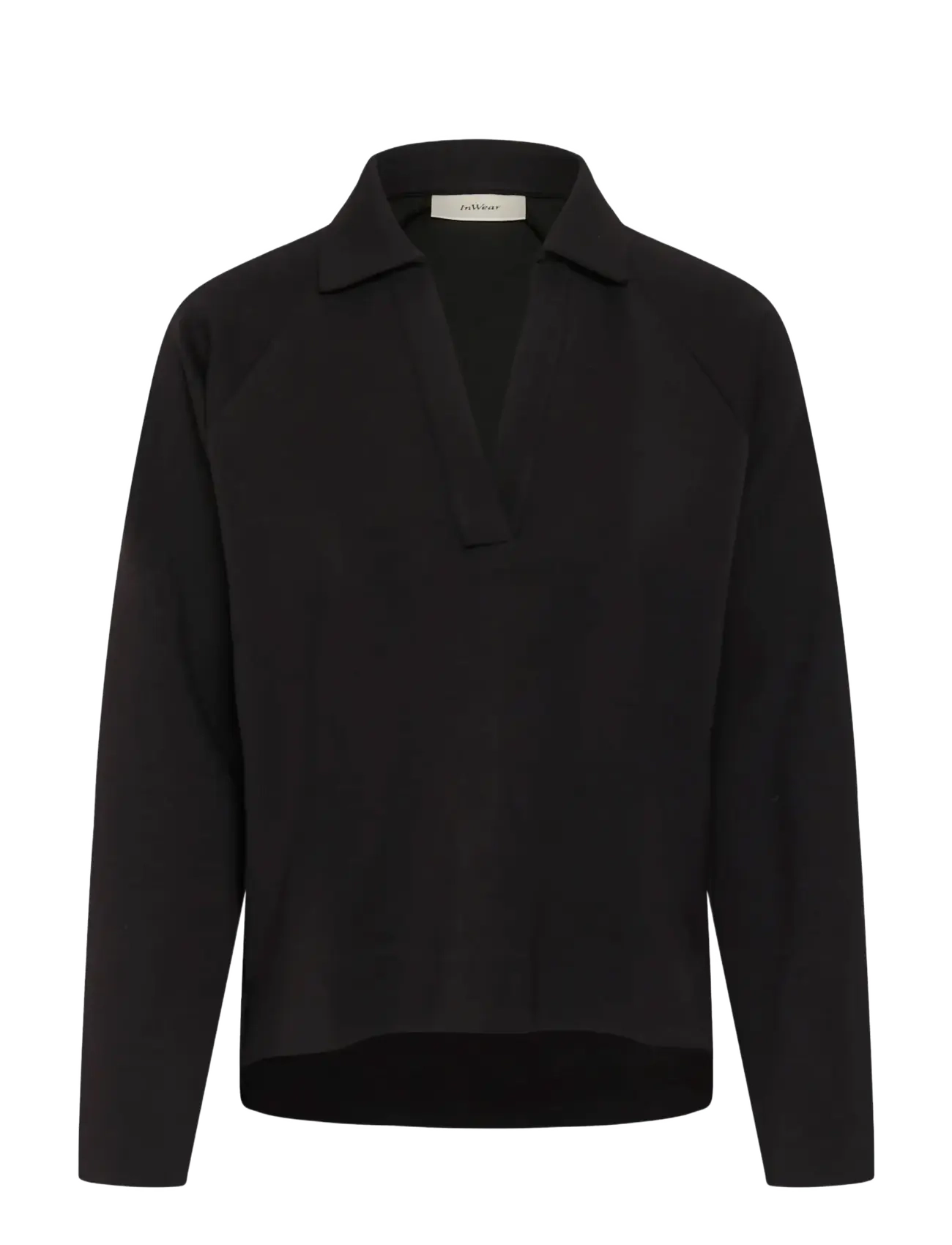 InWear SIMIW VINCENTIW POLO BLOUSE - Kläder - BLACK / black