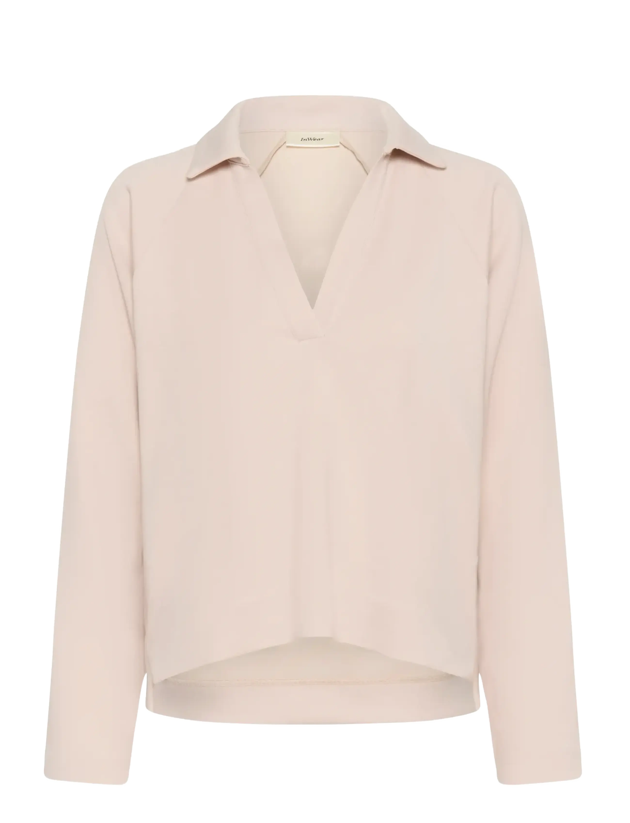 InWear SIMIW VINCENTIW POLO BLOUSE - Kläder - HAZE / cream