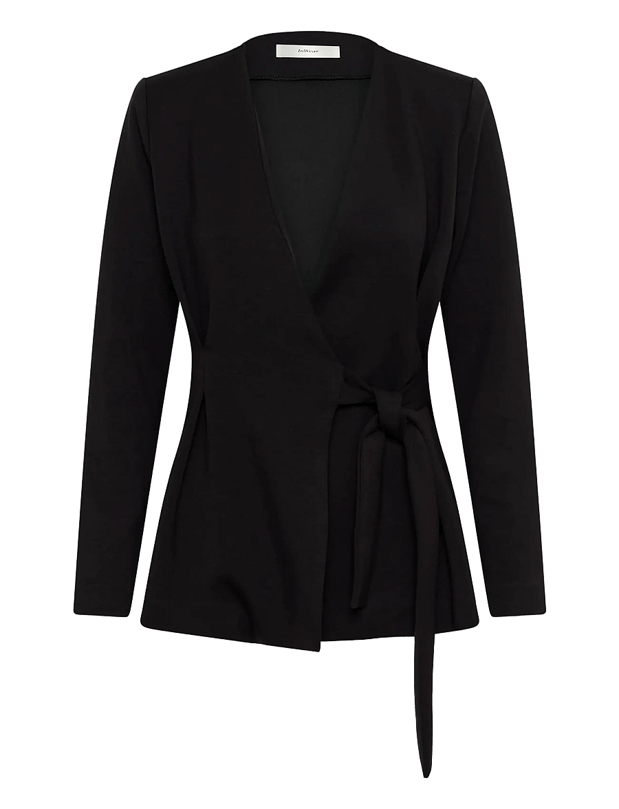 InWear - SIMIIW VINCENTIW BELT JACKET - strickjacken - black - 1