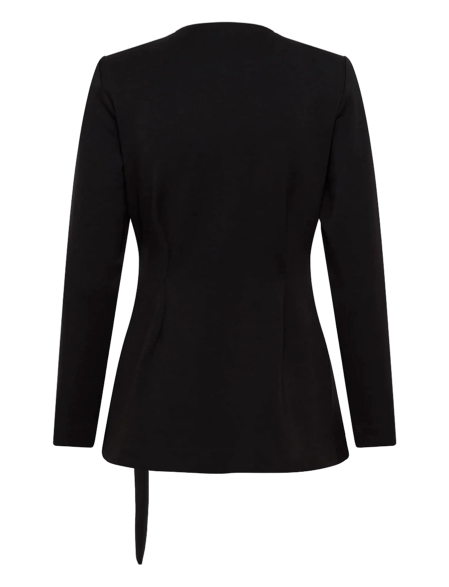 InWear - SIMIIW VINCENTIW BELT JACKET - strickjacken - black - 2