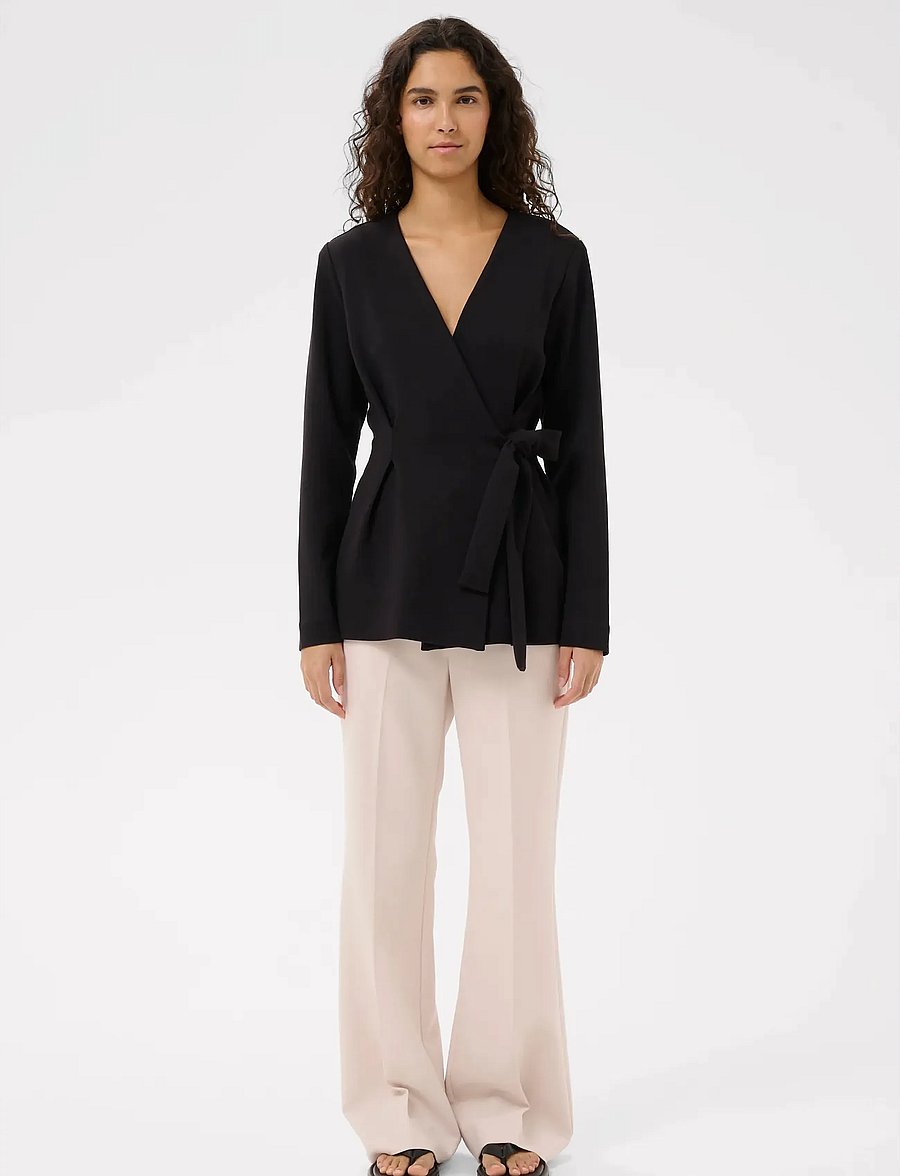 InWear - SIMIIW VINCENTIW BELT JACKET - strickjacken - black - 3
