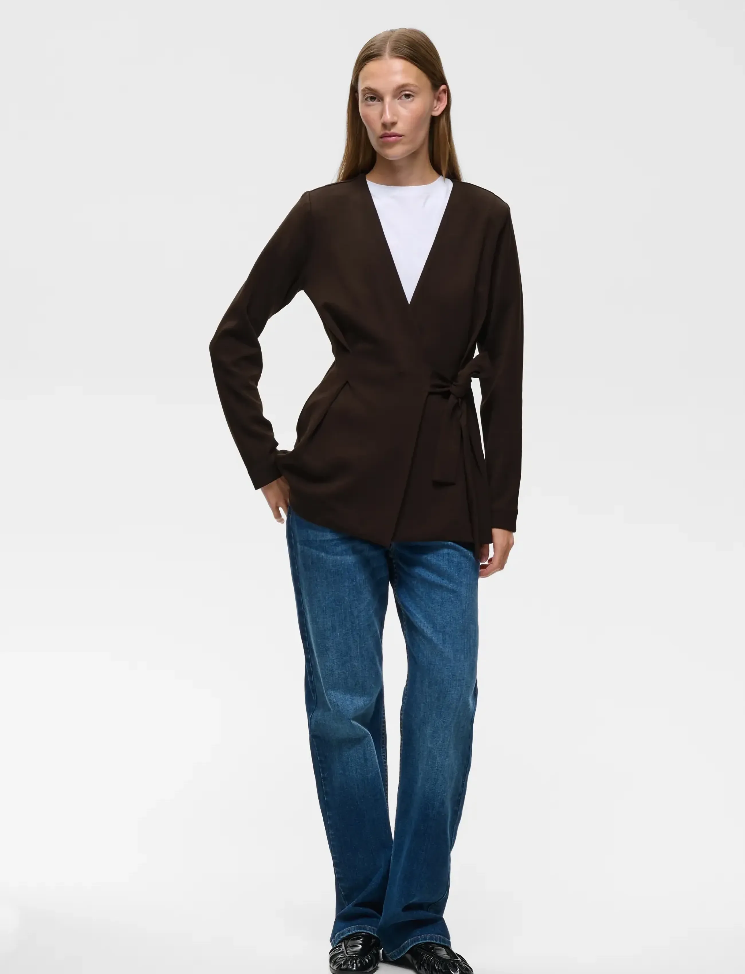 InWear - SIMIIW VINCENTIW BELT JACKET - kardiganid - chocolate brown - 5