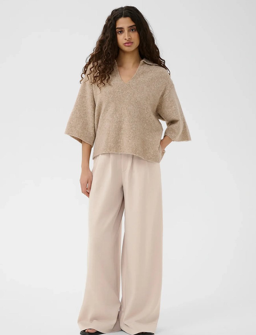 InWear - SIMIIW VINCENTIW PANT - hosen mit weitem bein - haze - 0