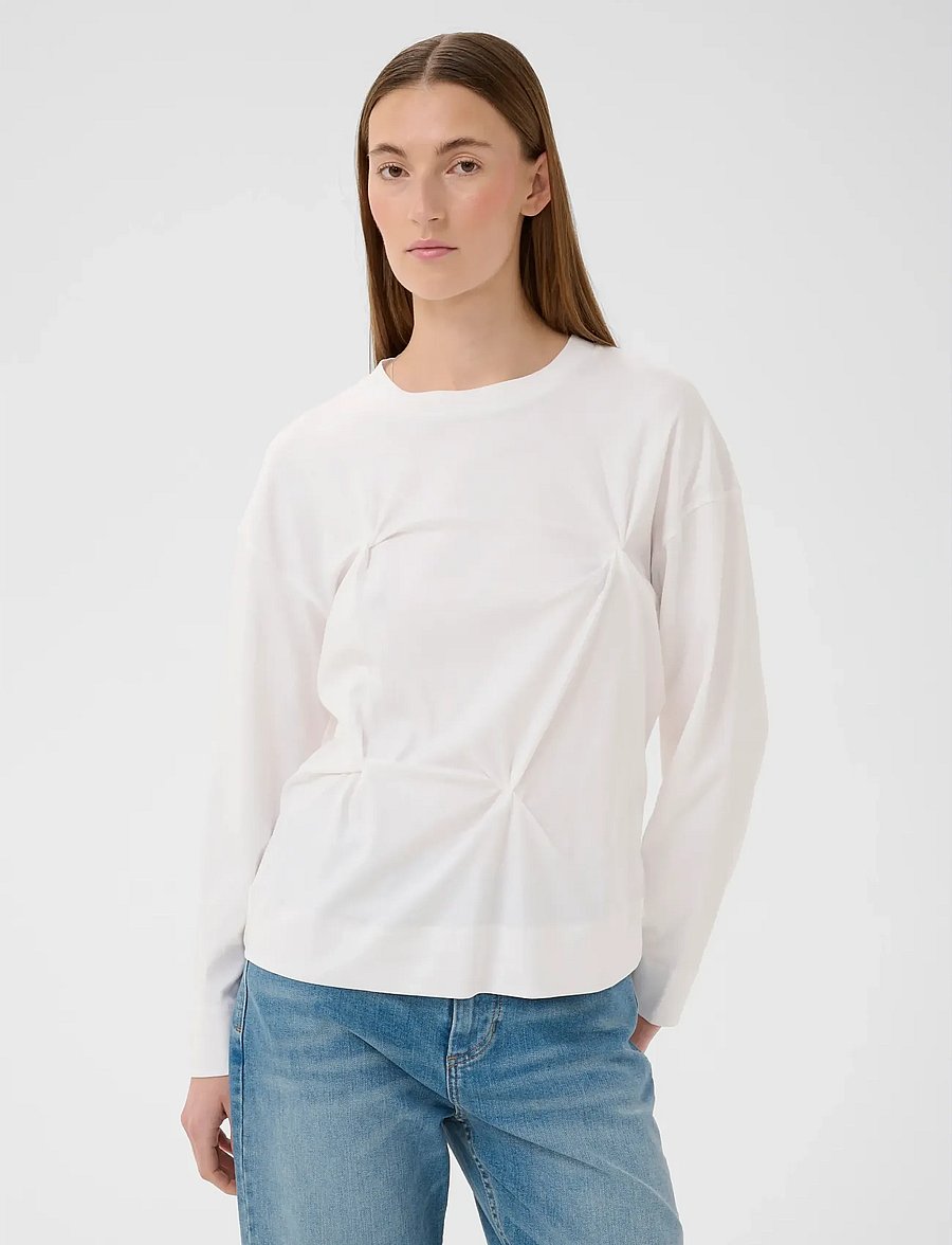 InWear - SOPHIEIW LONG TSHIRT - langærmede toppe - pure white - 0