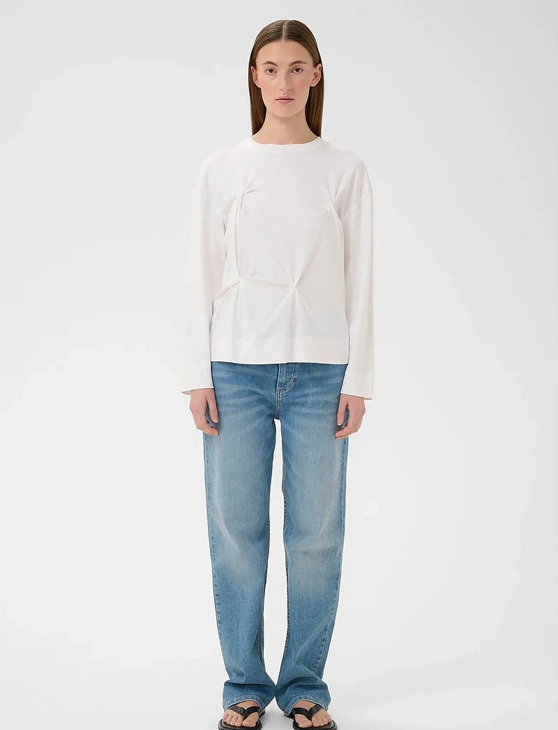 InWear - SOPHIEIW LONG TSHIRT - langärmlige tops - pure white - 3