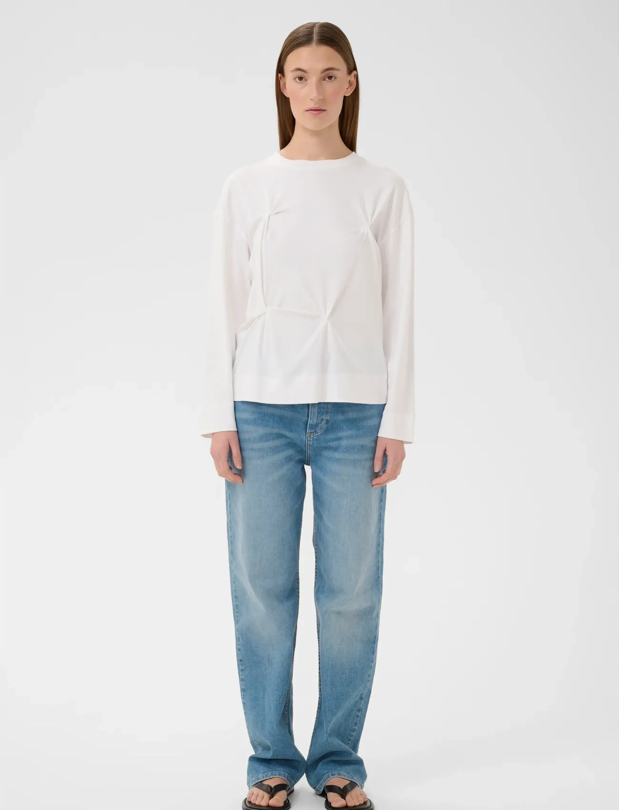 InWear - SOPHIEIW LONG TSHIRT - pikkade varrukatega alussärgid - pure white - 3