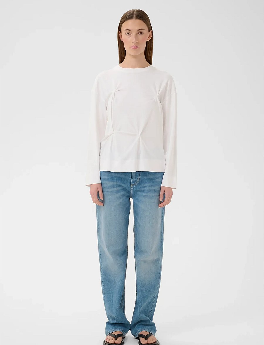 InWear - SOPHIEIW LONG TSHIRT - langærmede toppe - pure white - 3