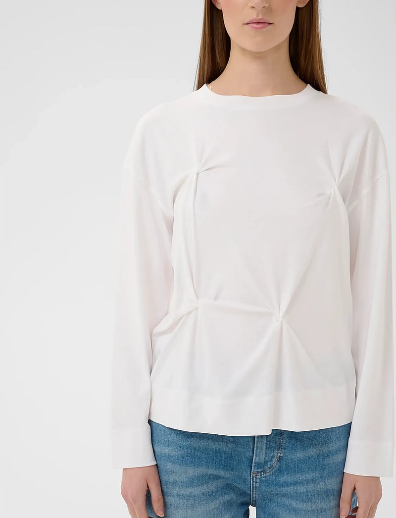 InWear - SOPHIEIW LONG TSHIRT - langärmlige tops - pure white - 5