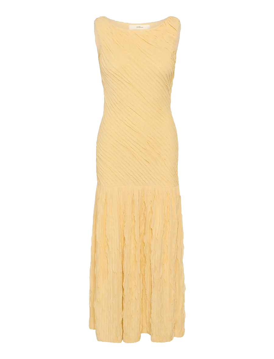 InWear - SELMAIW FEST LONG DRESS - kokteilinės suknelės - chamomile - 1