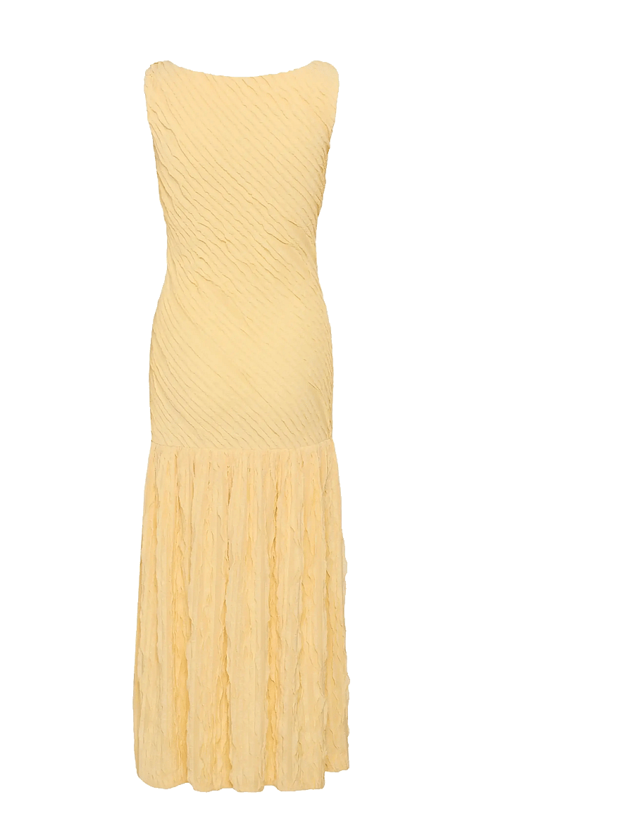 InWear - SELMAIW FEST LONG DRESS - kokteilinės suknelės - chamomile - 2