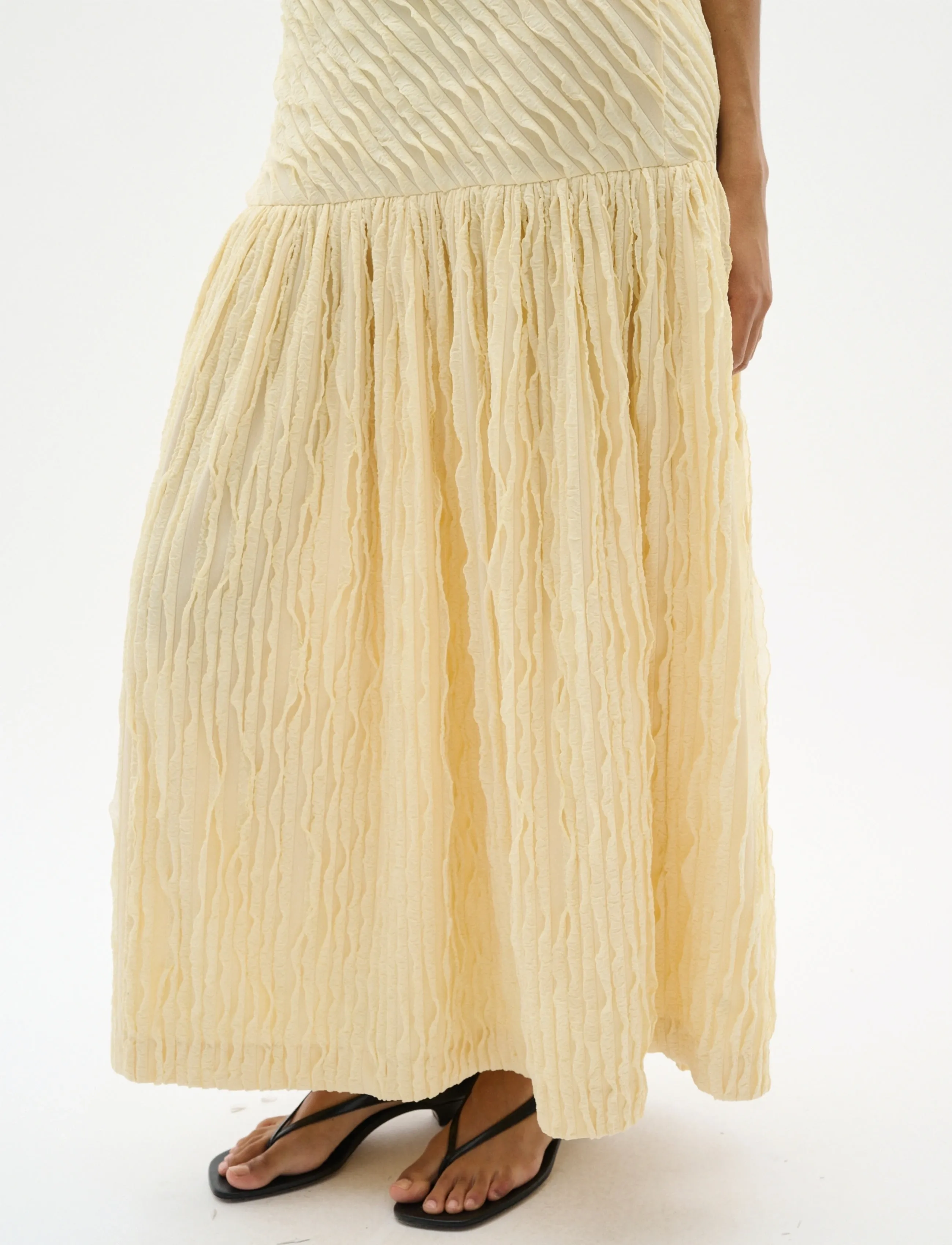 InWear - SELMAIW FEST LONG DRESS - kokteilinės suknelės - chamomile - 4